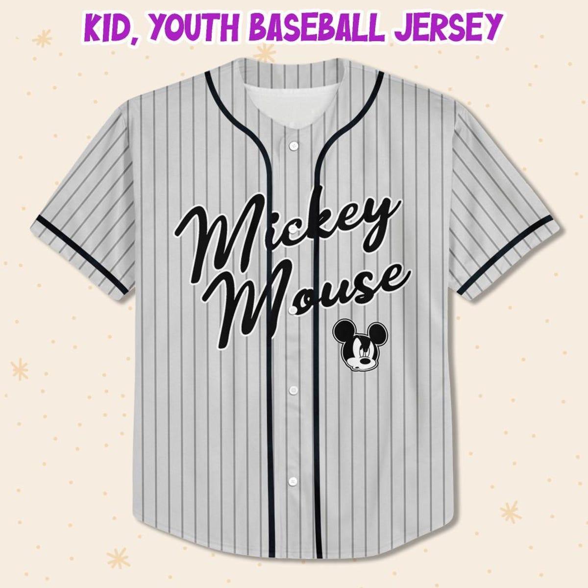 Personalize Disney Mickey Mouse Baseball Jersey 2