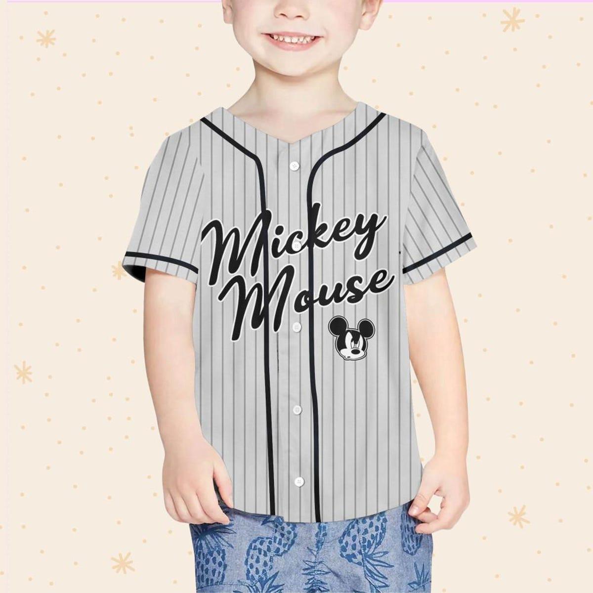 Personalize Disney Mickey Mouse Baseball Jersey 4