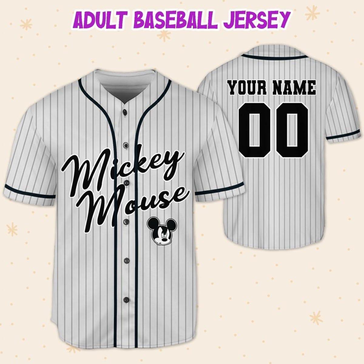 Personalize Disney Mickey Mouse Baseball Jersey 5