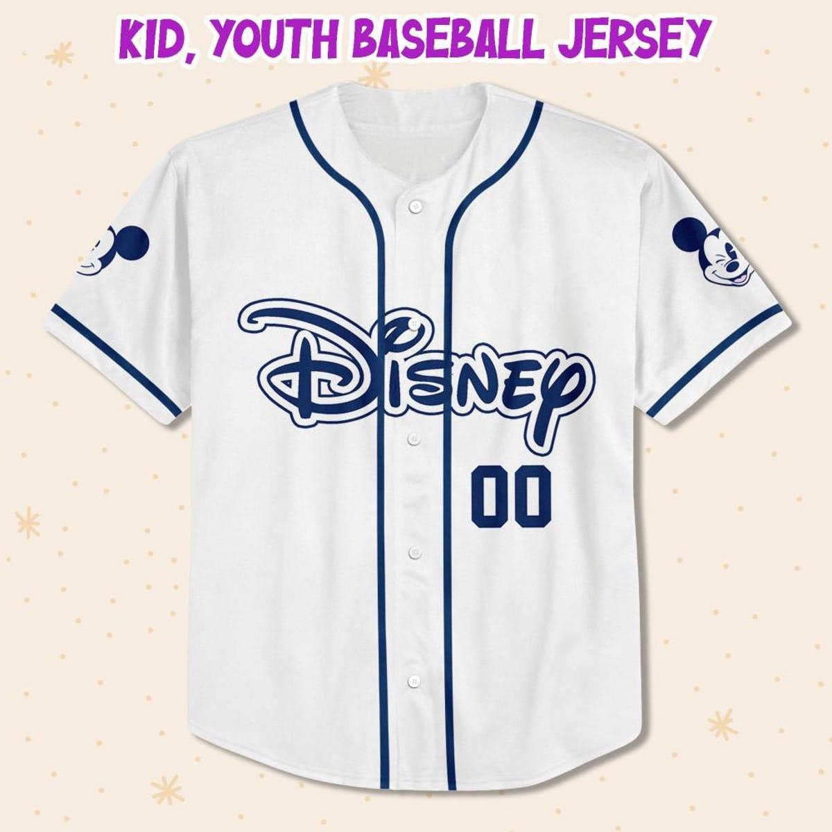 Personalize Disney Simple Awesome Baseball Jersey 2