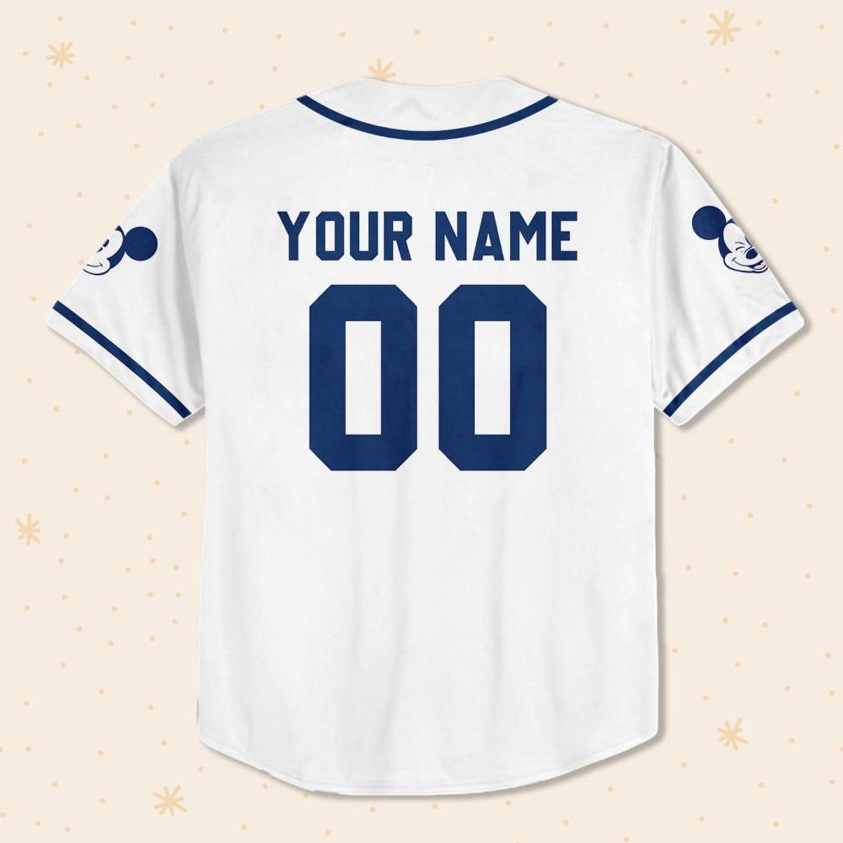 Personalize Disney Simple Awesome Baseball Jersey 3