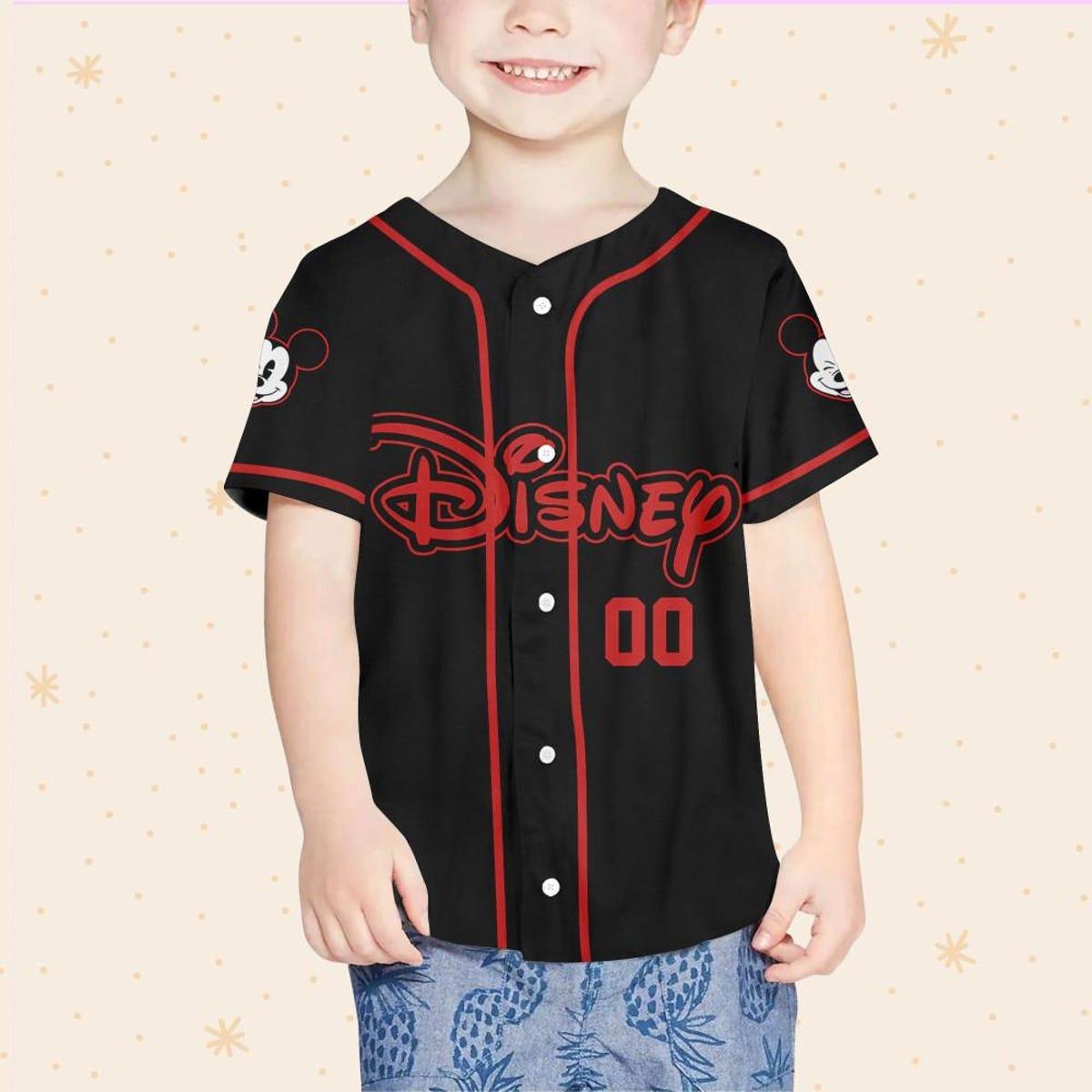 Personalize Disney Simple Awesome Baseball Jersey 4