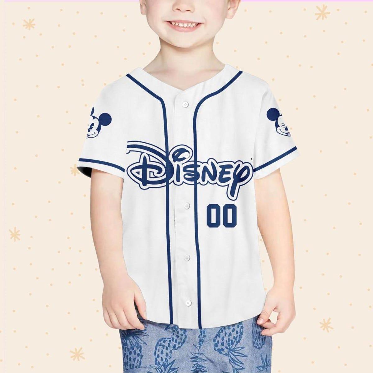 Personalize Disney Simple Awesome Baseball Jersey 4