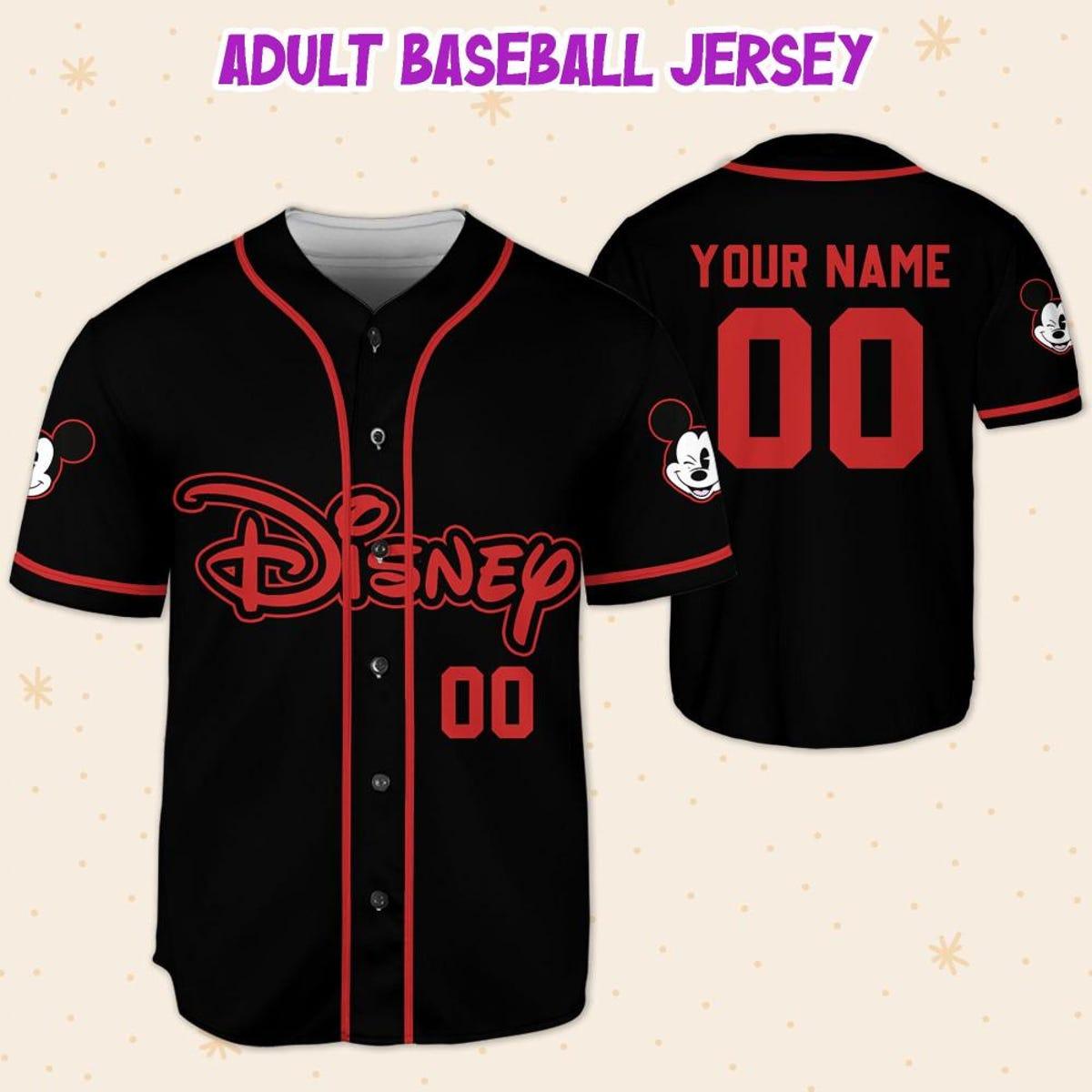 Personalize Disney Simple Awesome Baseball Jersey 5