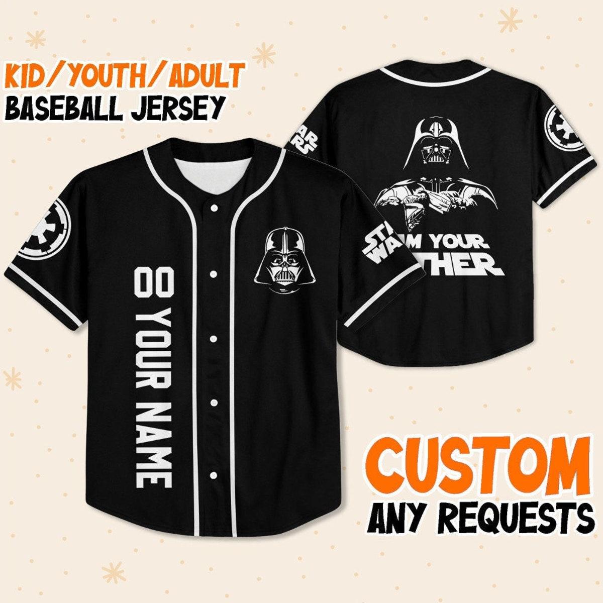 Personalize Disney Star Wars Darth Vader I Am Your Father Baseball Jersey 1