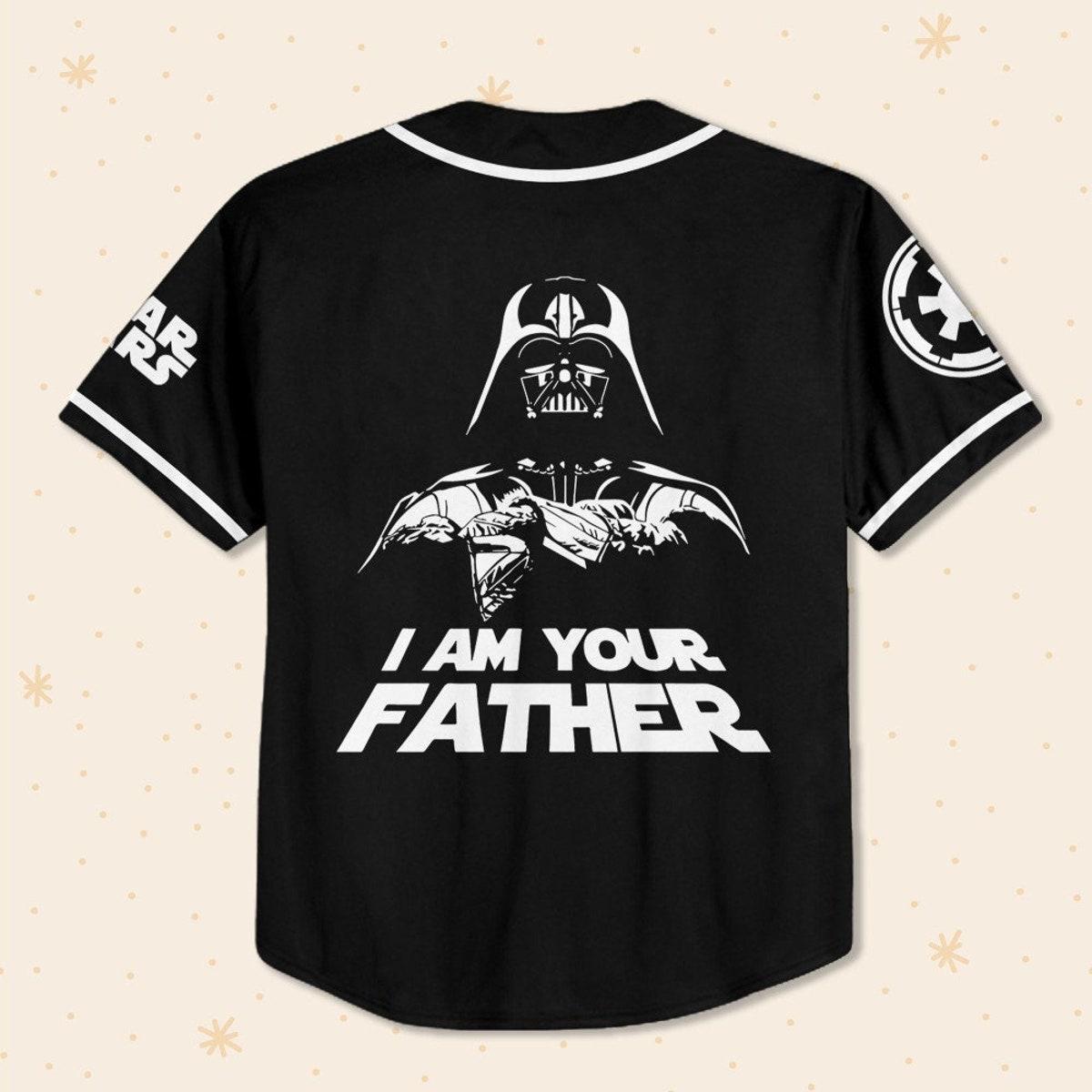 Personalize Disney Star Wars Darth Vader I Am Your Father Baseball Jersey 3