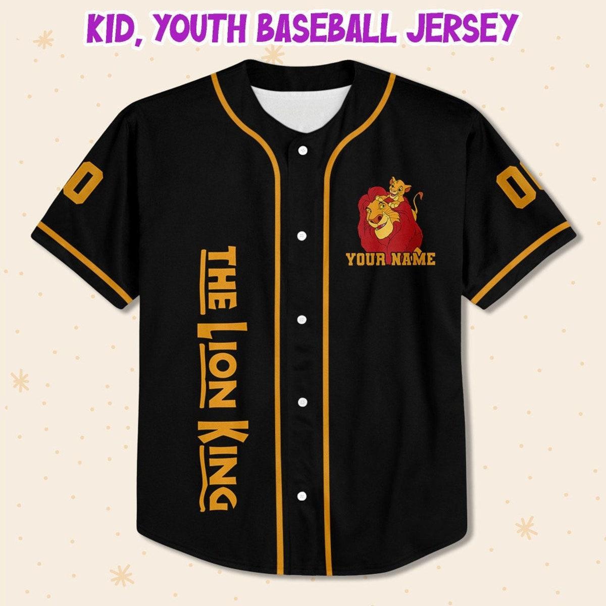 Personalize Disney The Lion King Father And Son Baseball Jersey 2