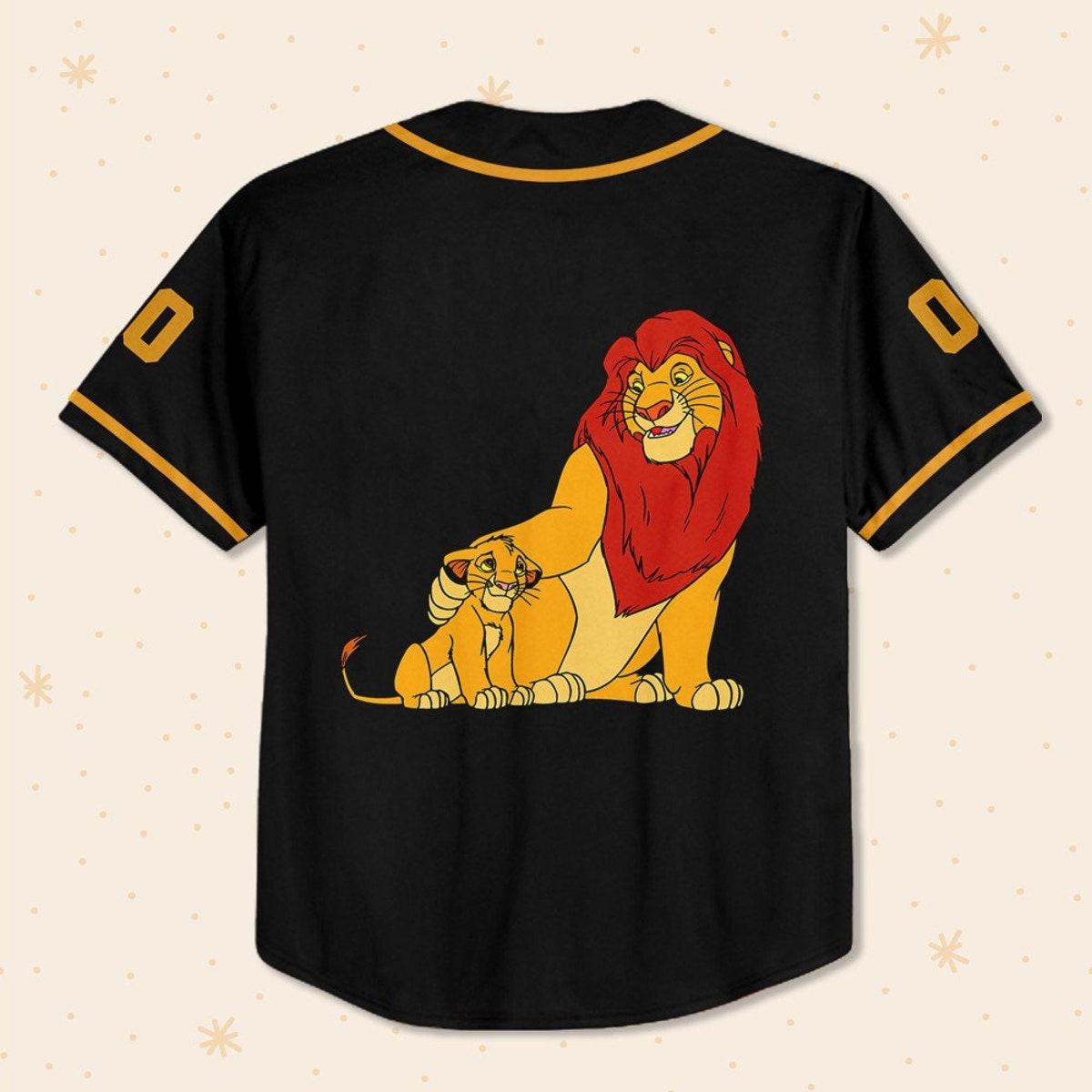 Personalize Disney The Lion King Father And Son Baseball Jersey 3