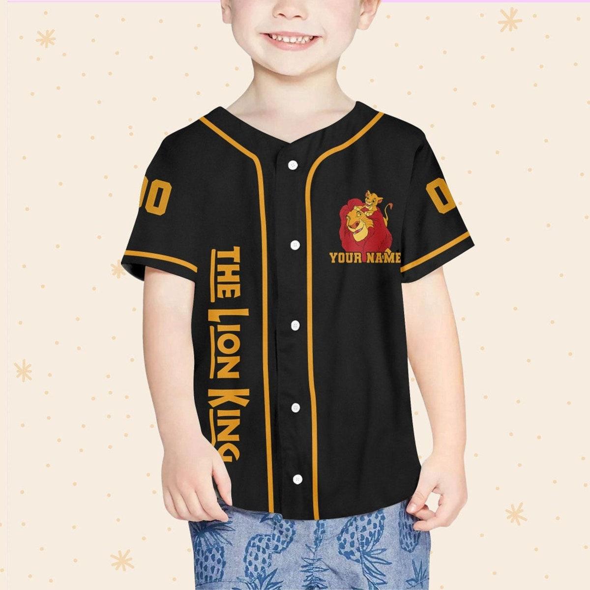 Personalize Disney The Lion King Father And Son Baseball Jersey 4