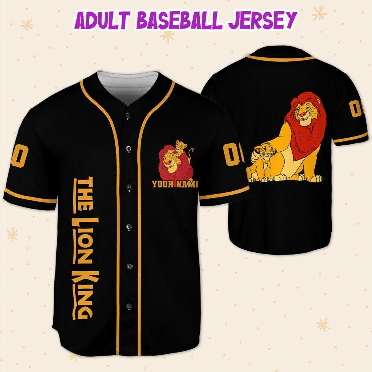 Personalize Disney The Lion King Father And Son Baseball Jersey 5