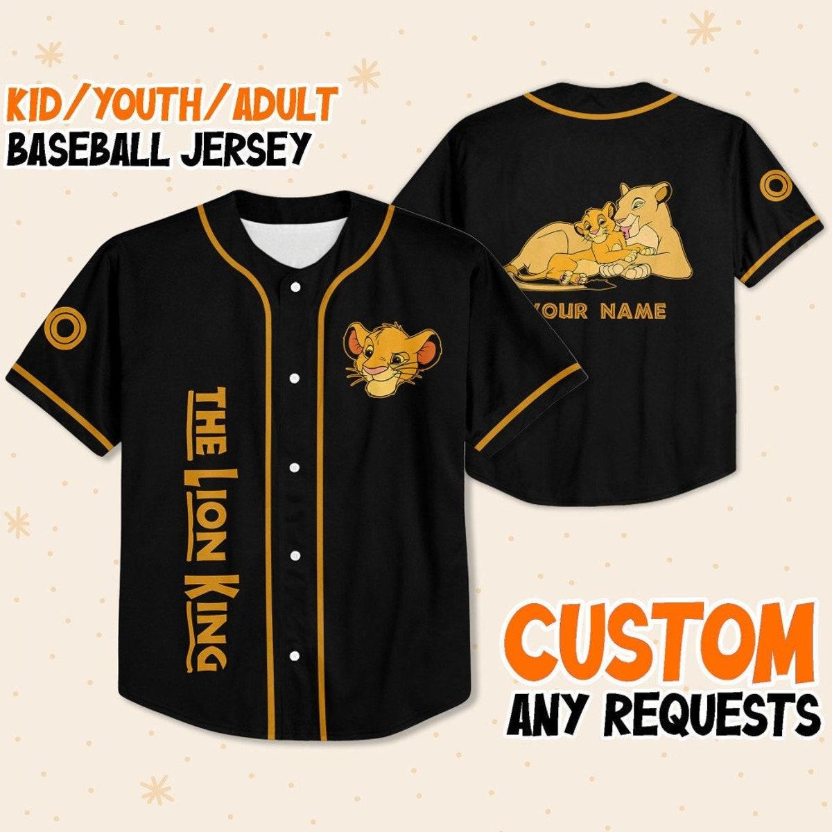 Personalize Disney The Lion King Sarabi And Simba Baseball Jersey 1