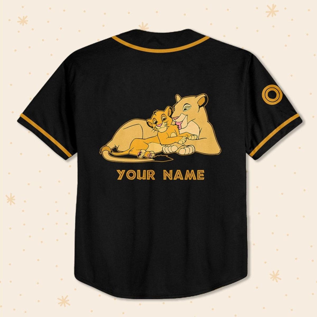 Personalize Disney The Lion King Sarabi And Simba Baseball Jersey 3