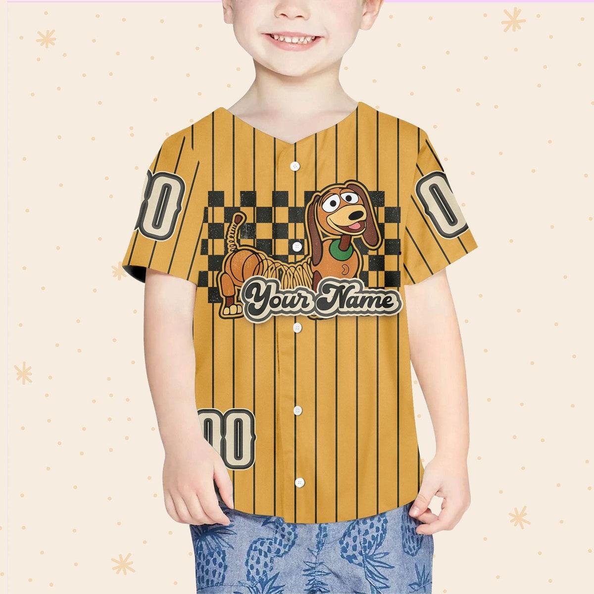 Personalize Disney Toy Story Disney Slinky Custom Baseball Jersey 4