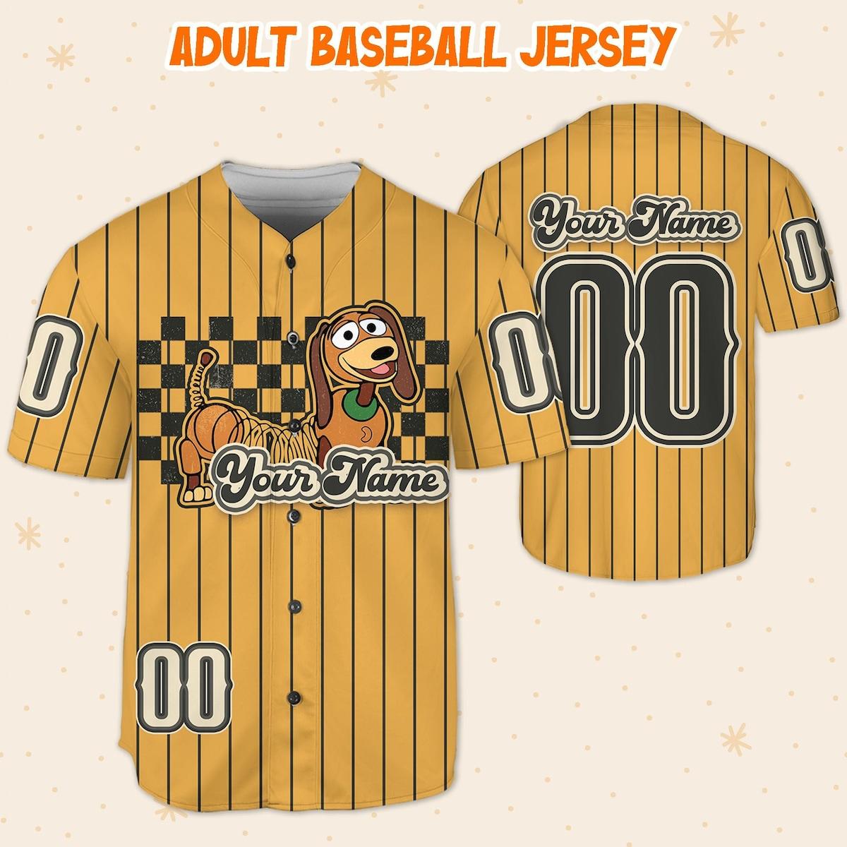 Personalize Disney Toy Story Disney Slinky Custom Baseball Jersey 5