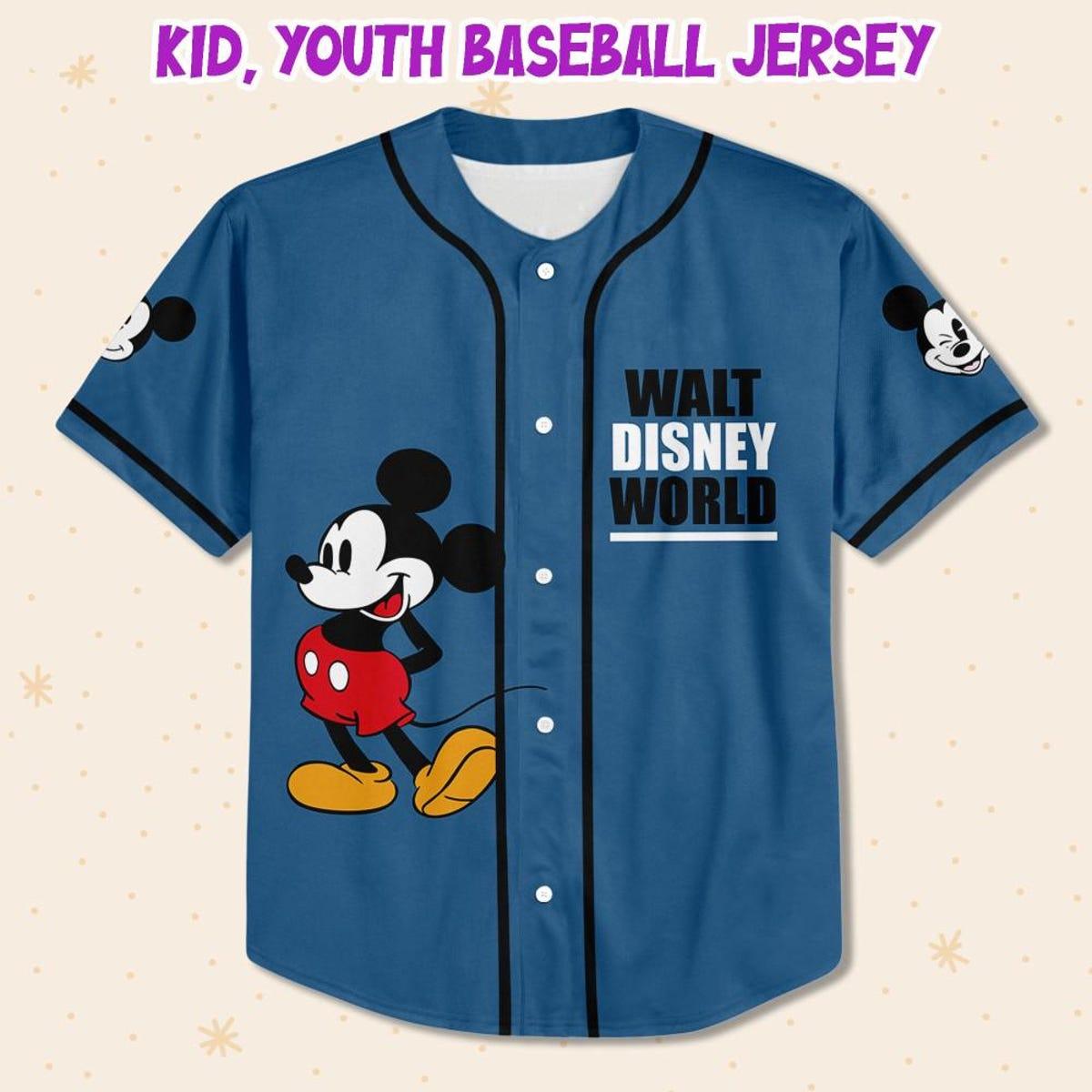 Personalize Disney Walt World Baseball Jersey 2