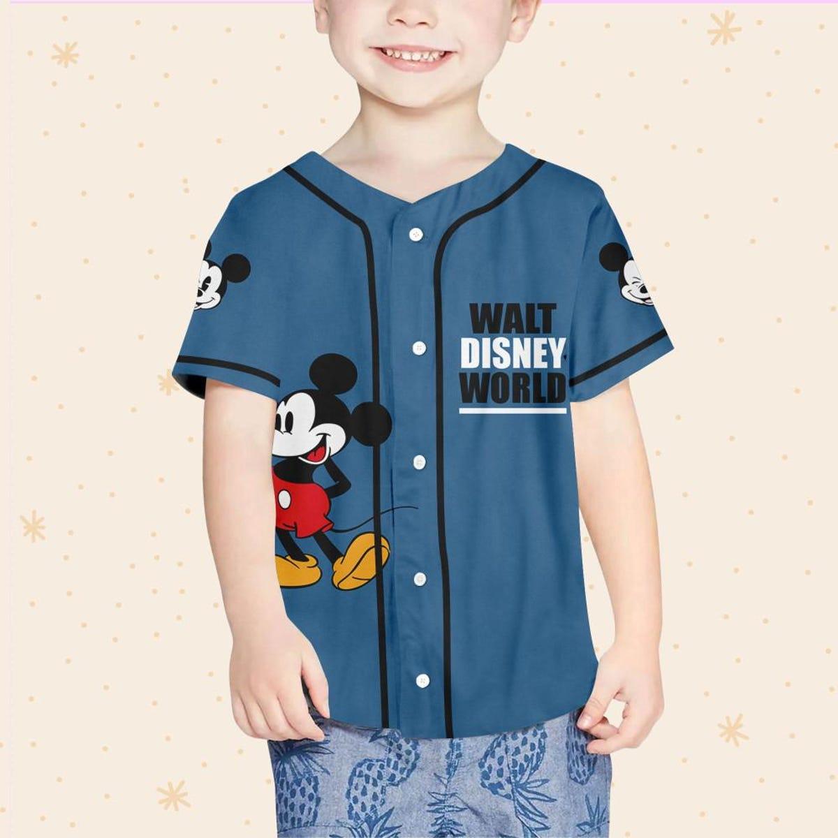 Personalize Disney Walt World Baseball Jersey 4