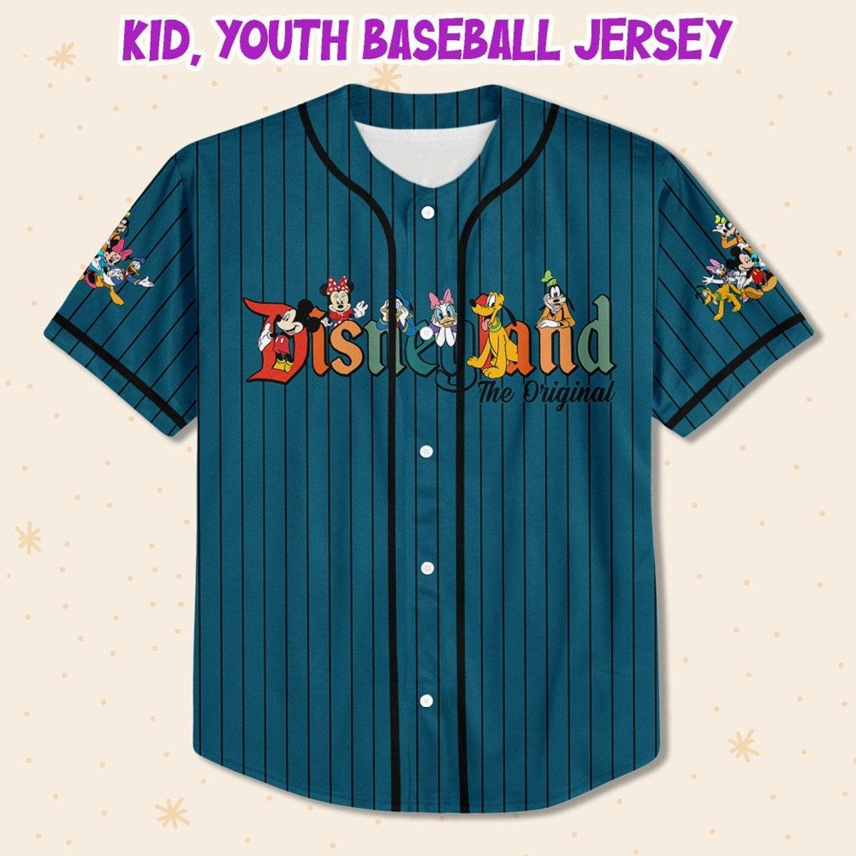 Personalize Disneyland The Original Characters Custom Disney Baseball Jersey 2