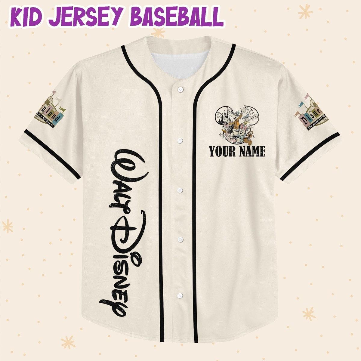 Personalize Disneyland Walt Disney World Since 1971 Baseball Jersey 3