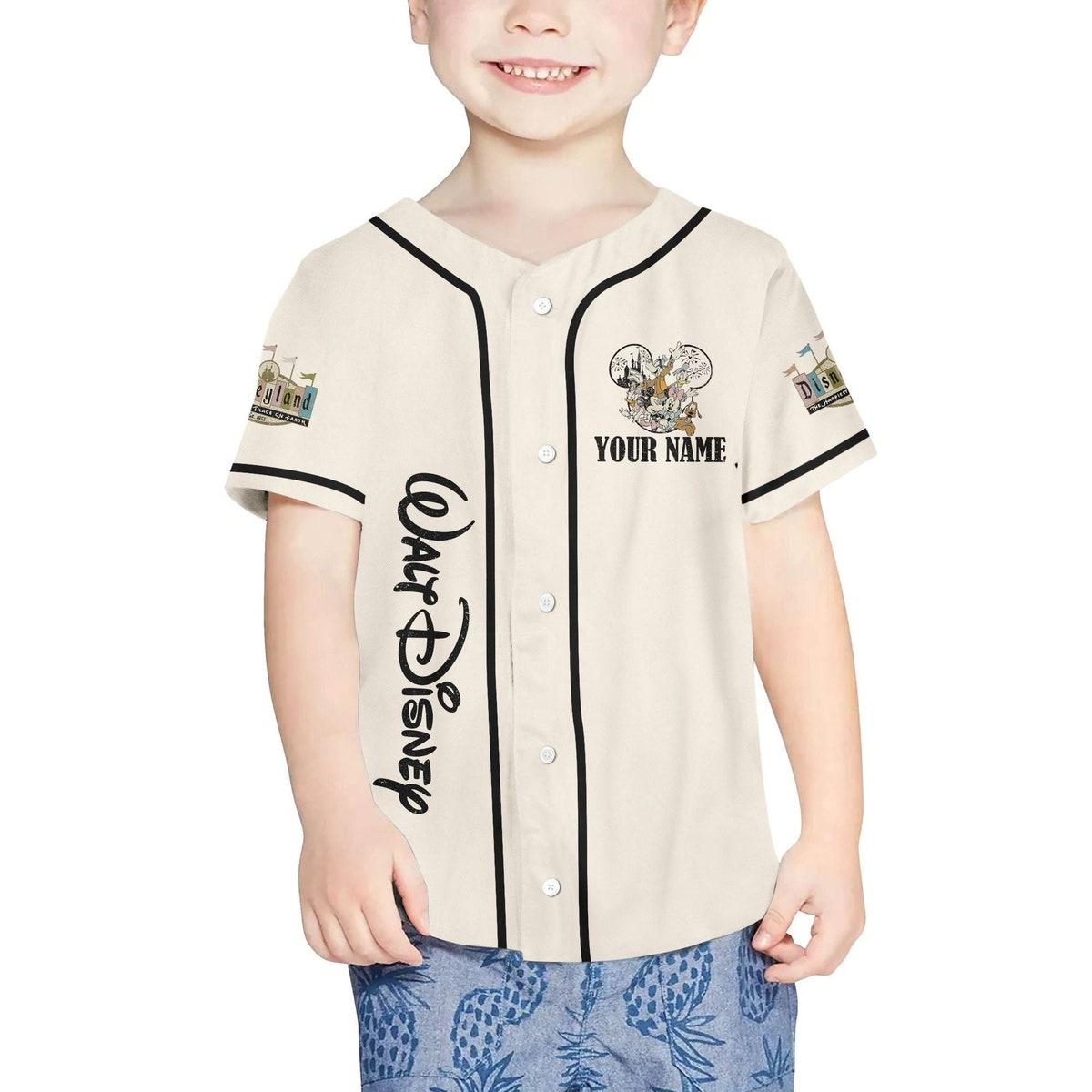 Personalize Disneyland Walt Disney World Since 1971 Baseball Jersey 5