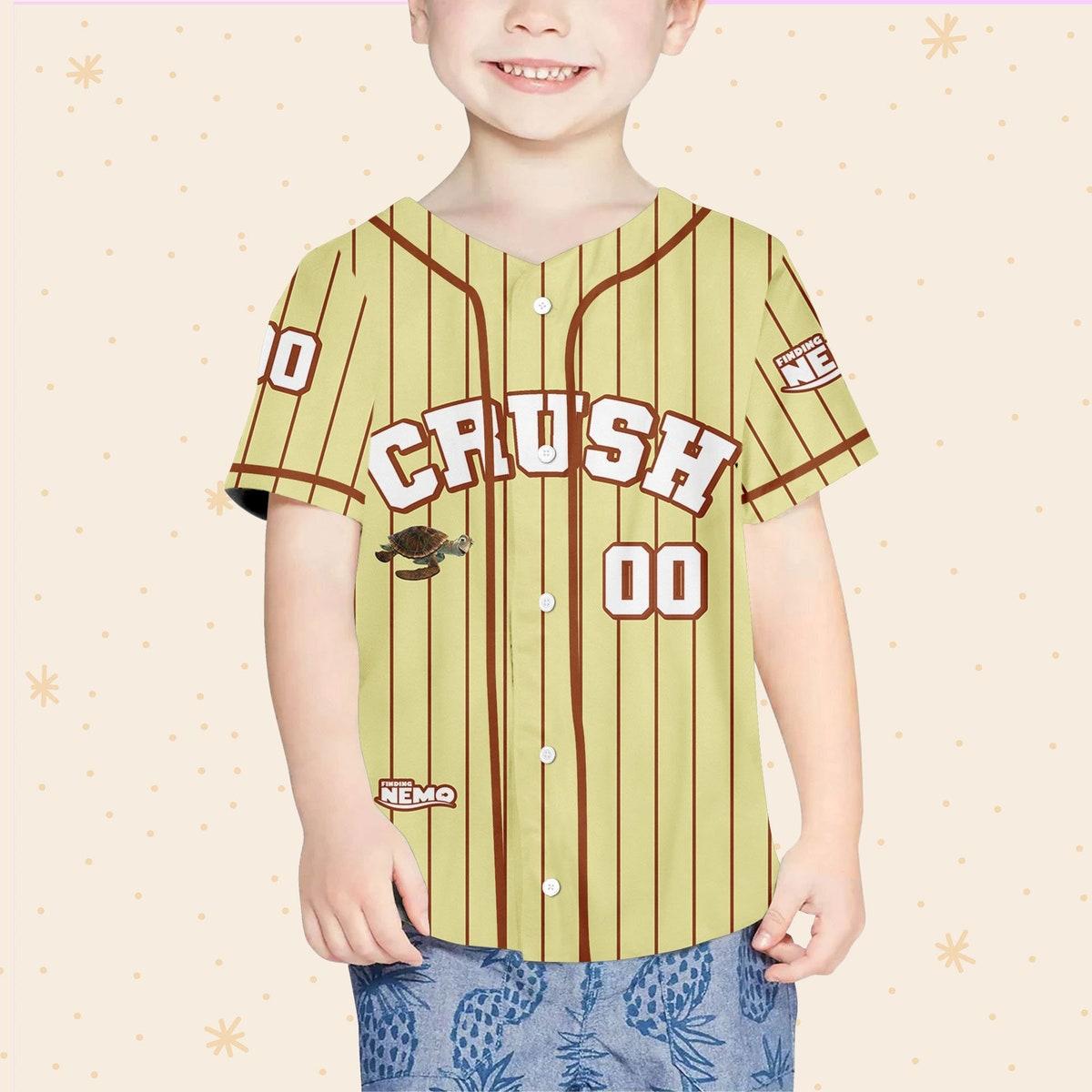 Personalize Finding Nemo Crush Sea Turtle Jersey Disney Baseball Jersey 4