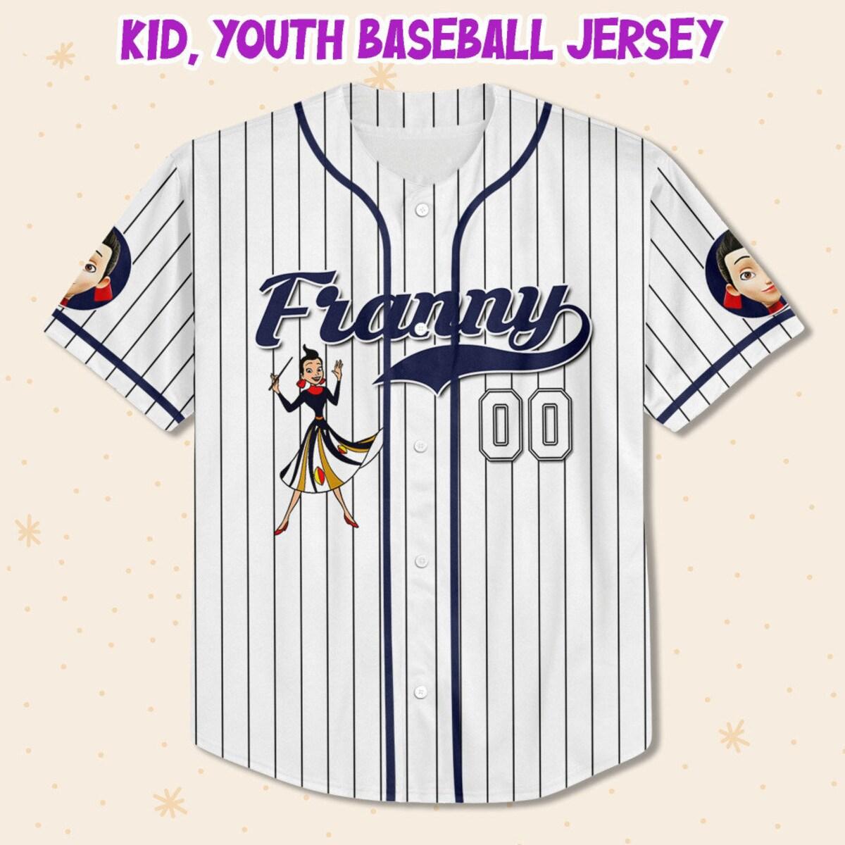 Personalize Franny Robinson White Meet The Robinsons Baseball Jersey 2