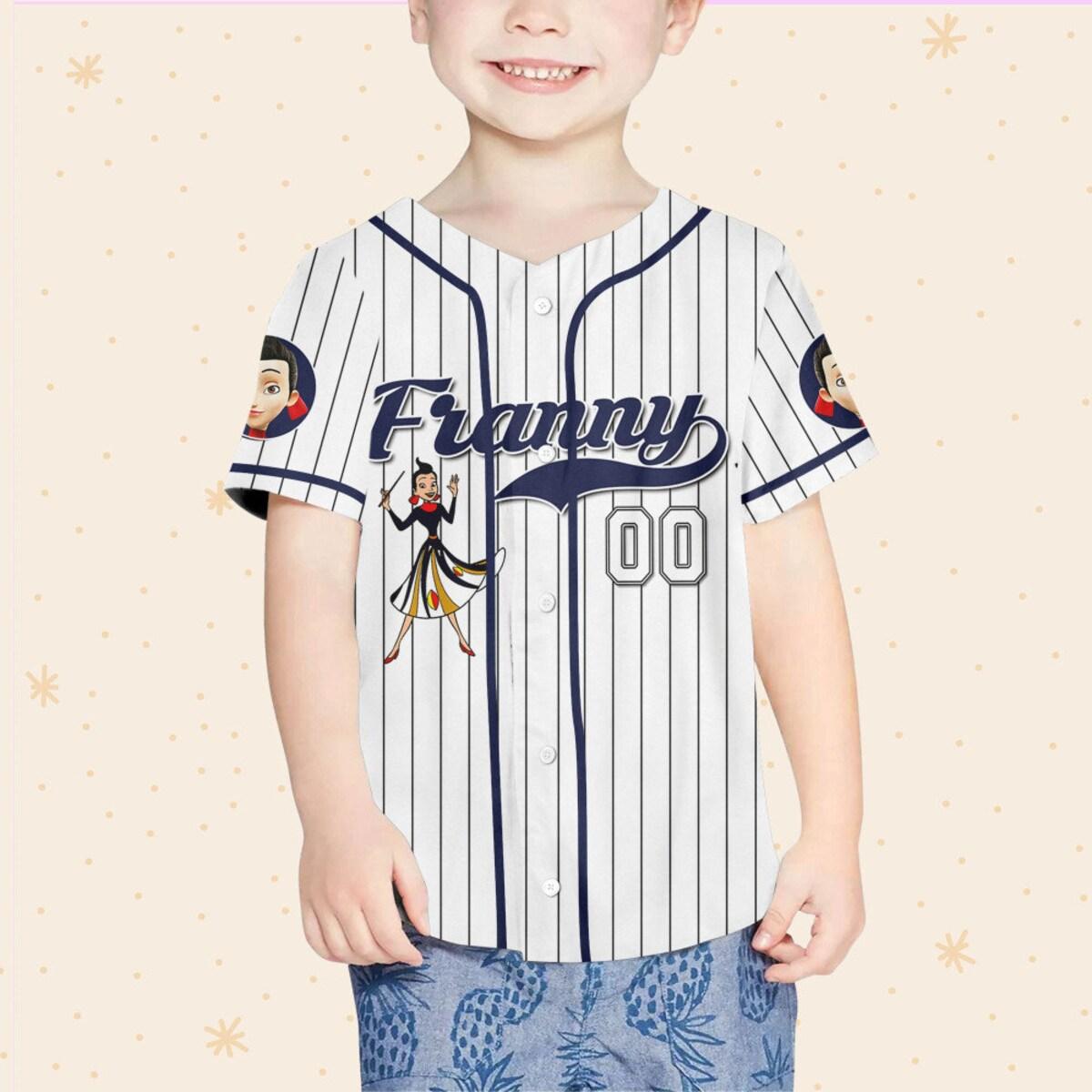 Personalize Franny Robinson White Meet The Robinsons Baseball Jersey 4