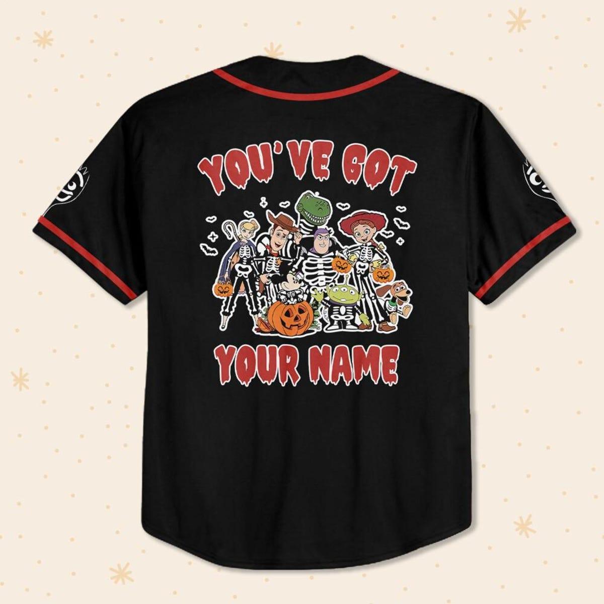 Personalize Halloween Toy Story And Friend Baseball Jersey 3