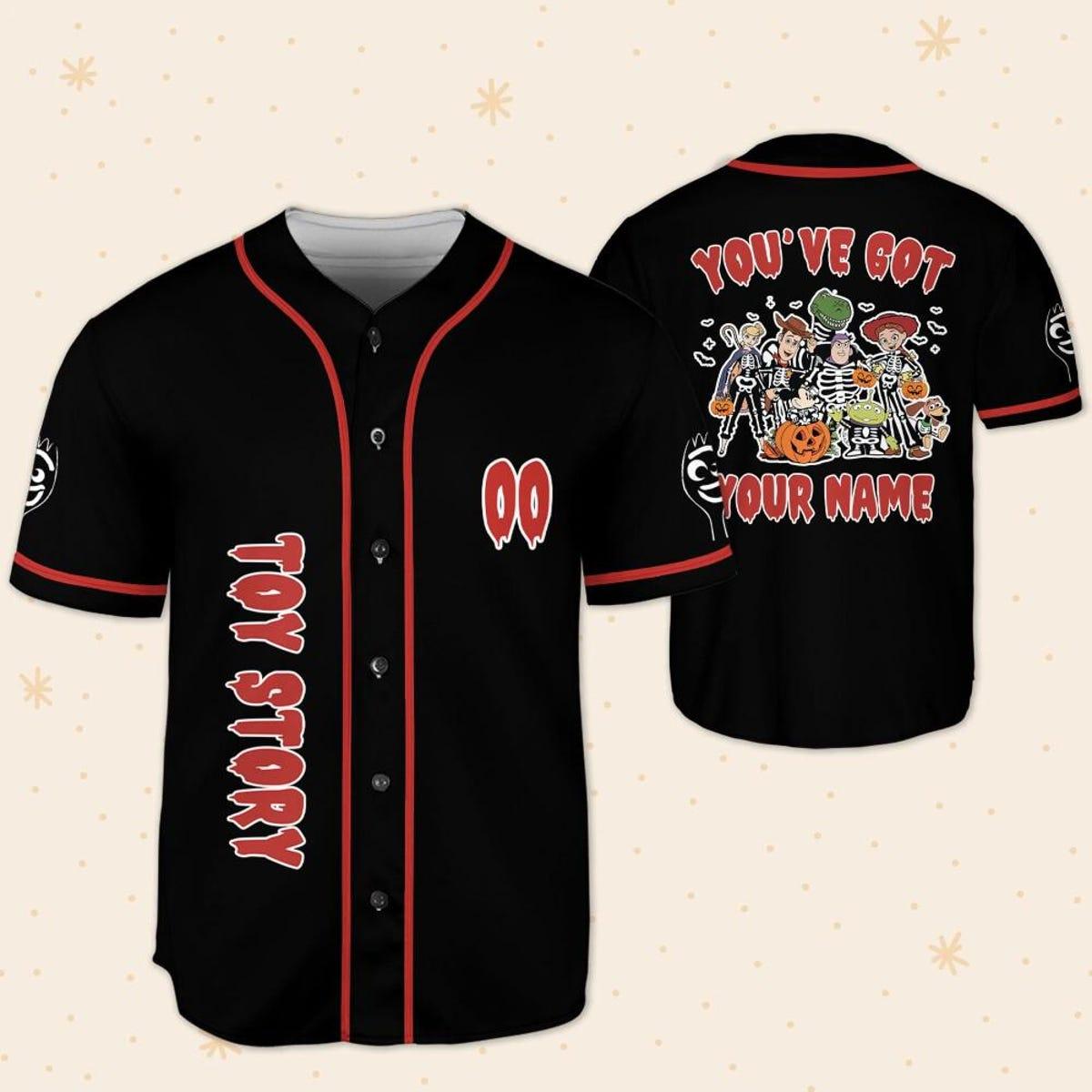 Personalize Halloween Toy Story And Friend Baseball Jersey 5