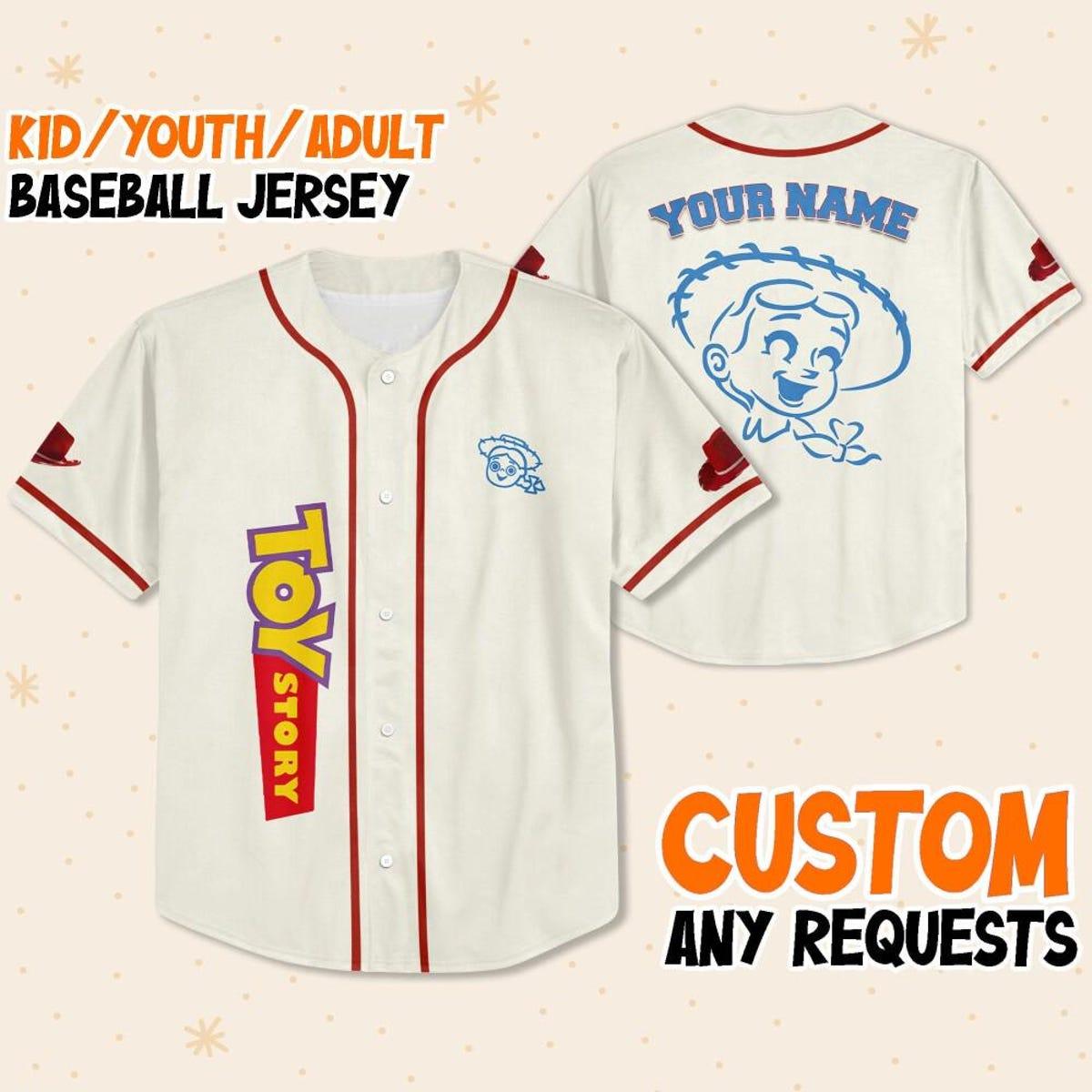 Personalize Jessie Toy Story Baseball Jersey 1