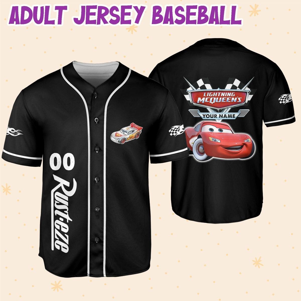 Personalize Light Mcqueen Speed Custom Baseball Jersey 6