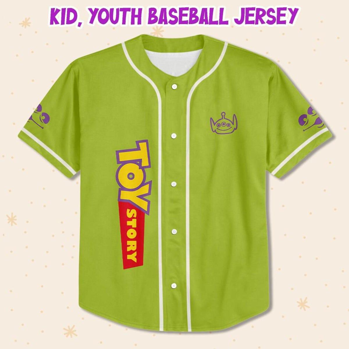 Personalize Little Alien Toy Story Baseball Jersey 2