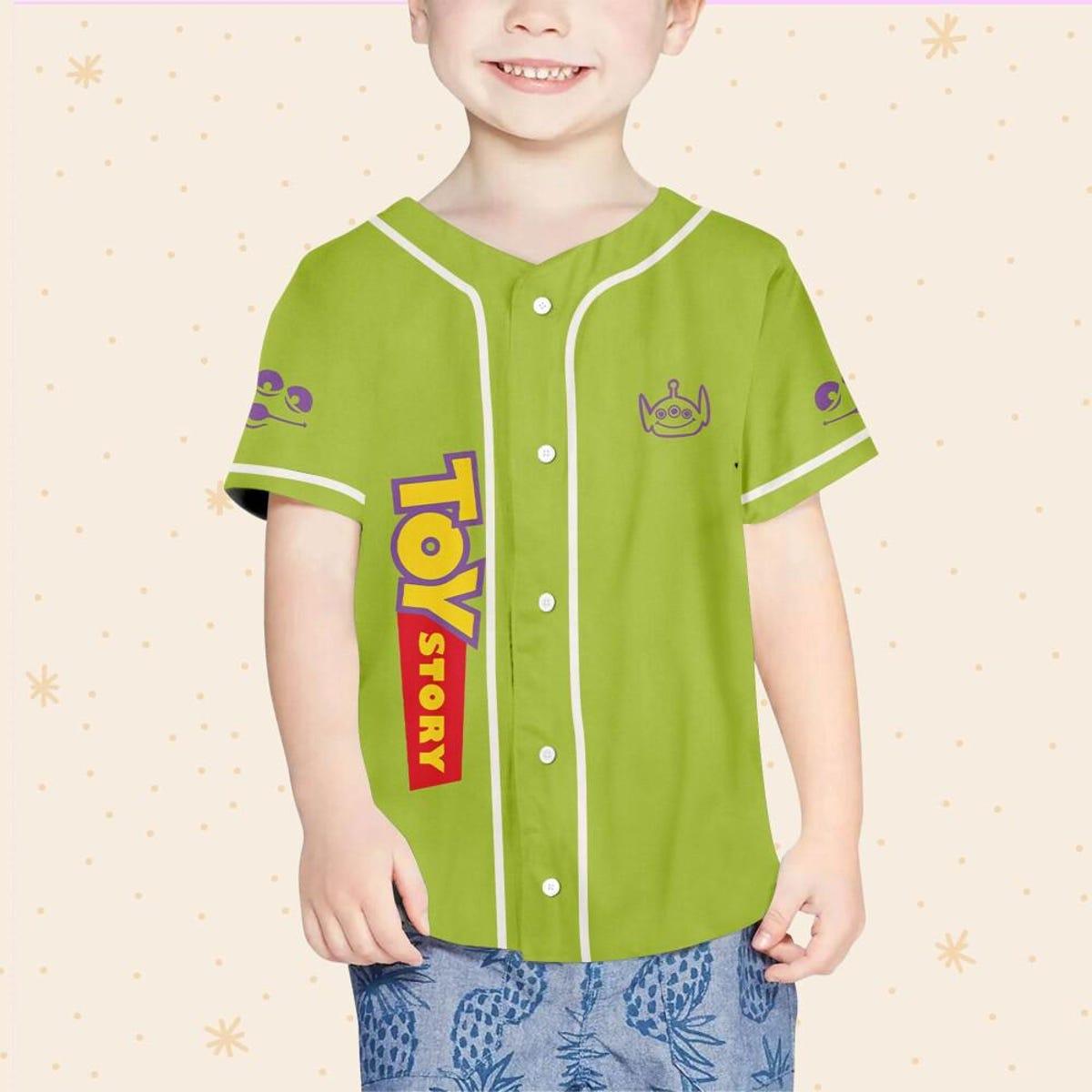 Personalize Little Alien Toy Story Baseball Jersey 4