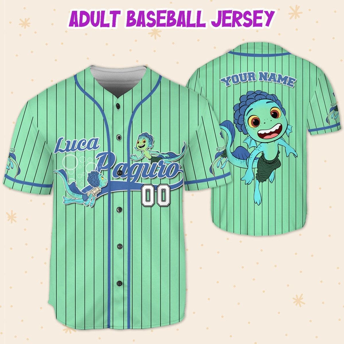 Personalize Luca Paguro Jersey Green Blue Luca Paguro Alberto Gulia Baseball Jersey 5