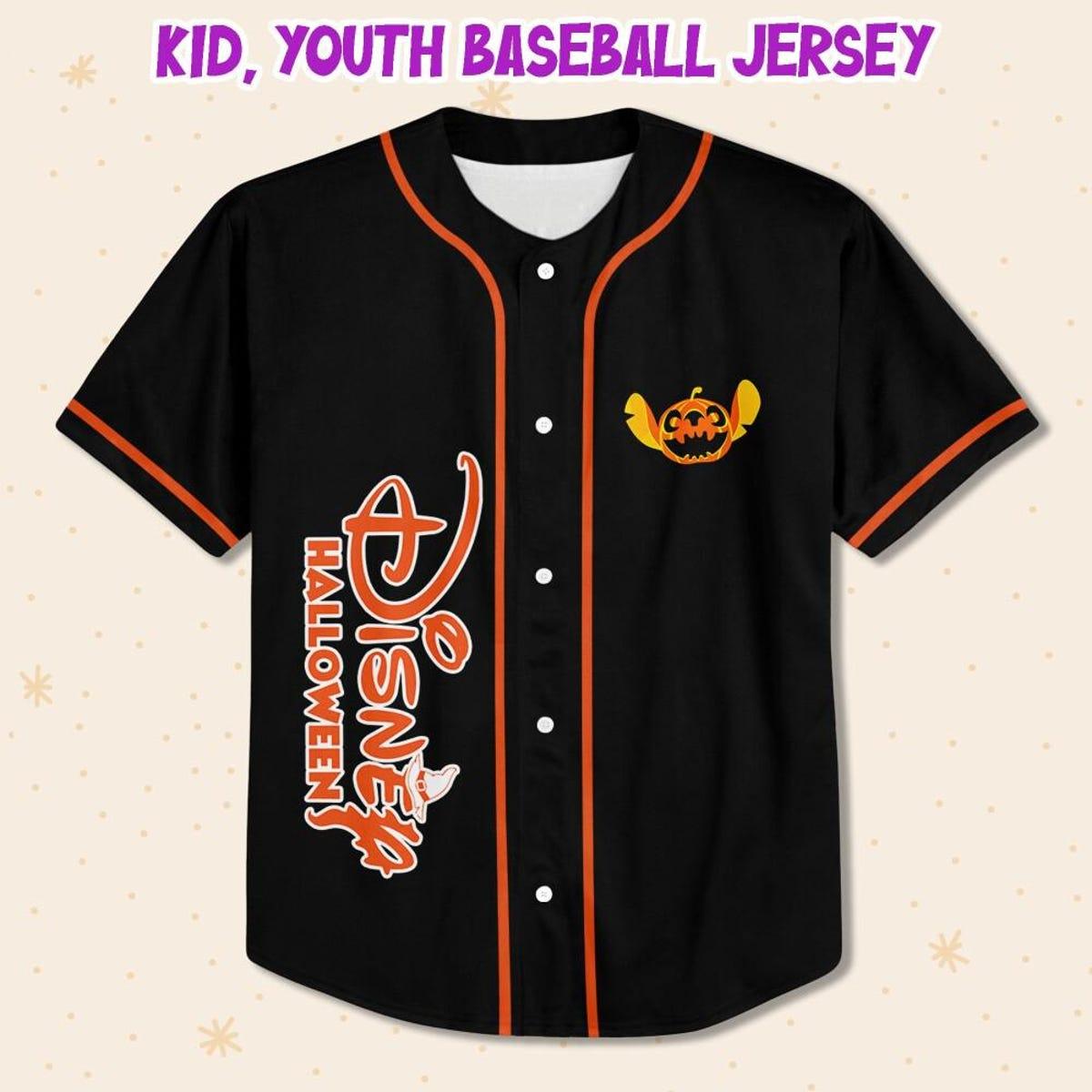 Personalize Mickey Mouse And Friends Halloween Baseball Jersey 2