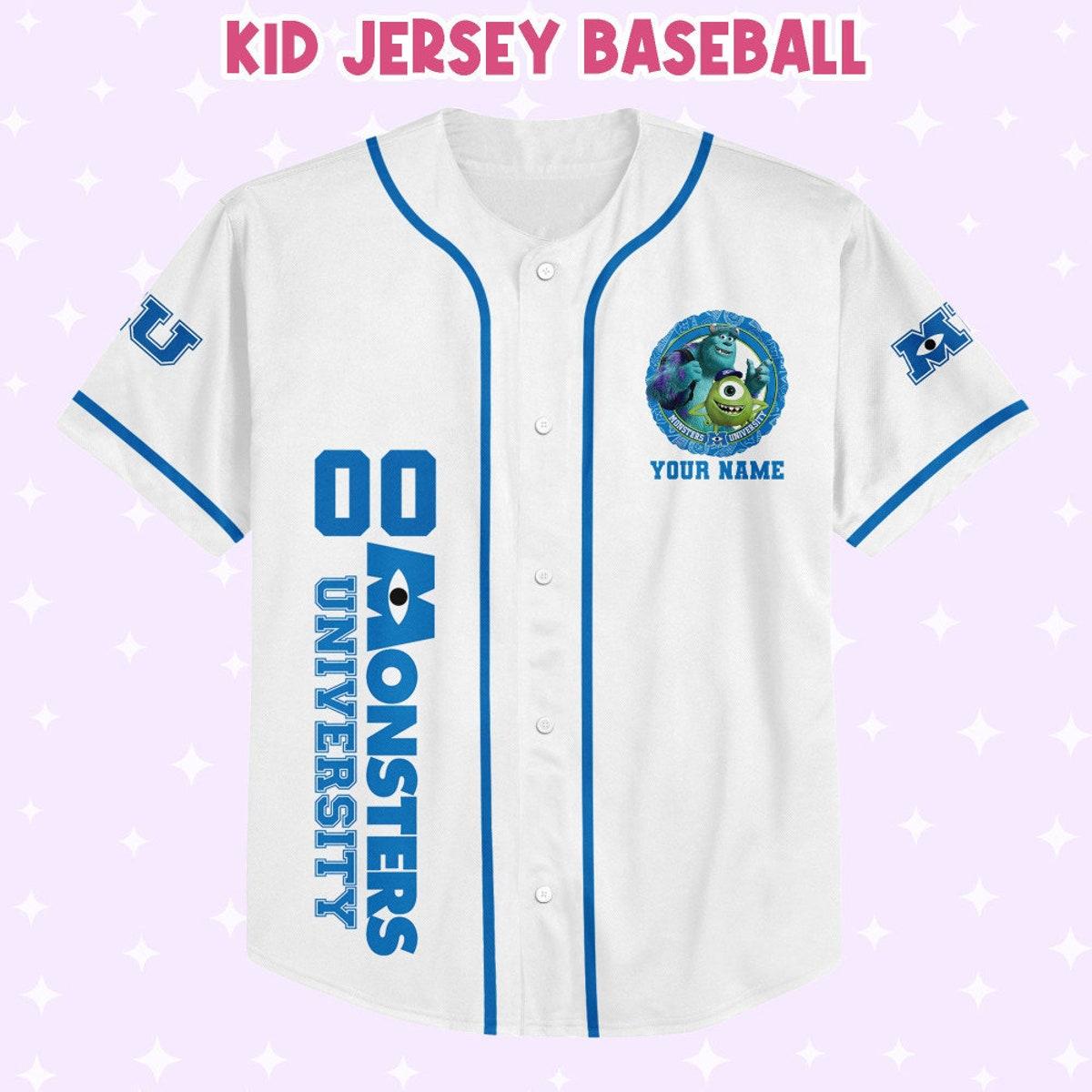 Personalize Monsters Inc University Custom Disney Baseball Jersey 2