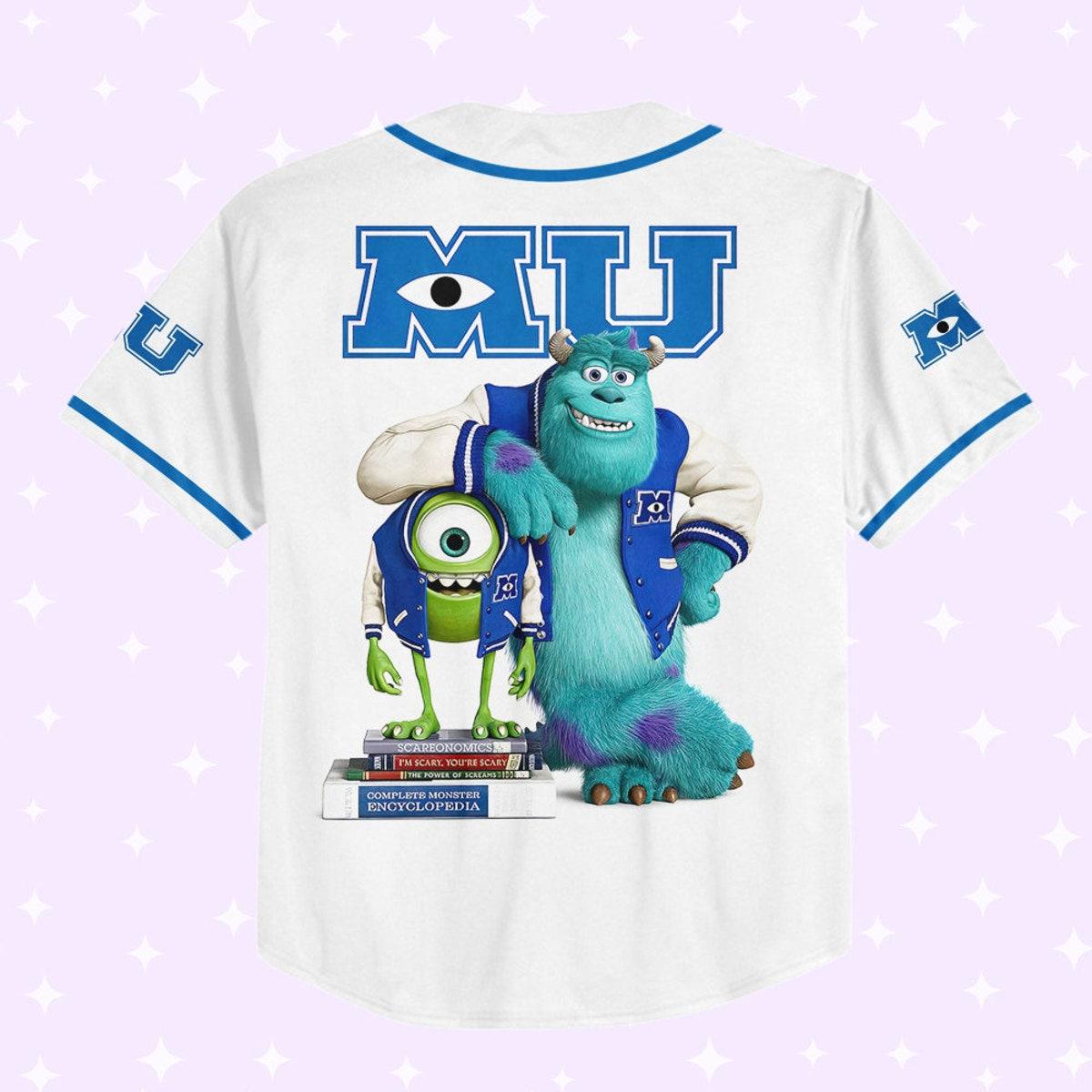 Personalize Monsters Inc University Custom Disney Baseball Jersey 3