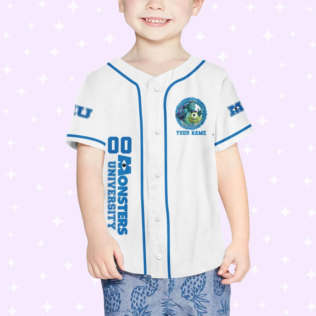 Personalize Monsters Inc University Custom Disney Baseball Jersey 4