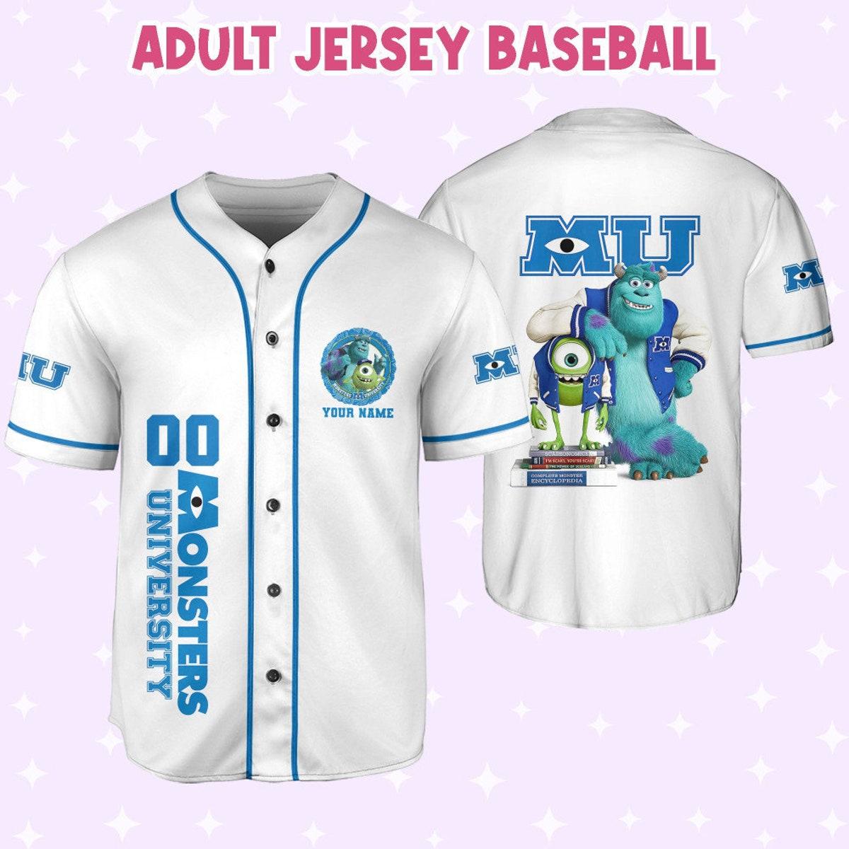 Personalize Monsters Inc University Custom Disney Baseball Jersey 6