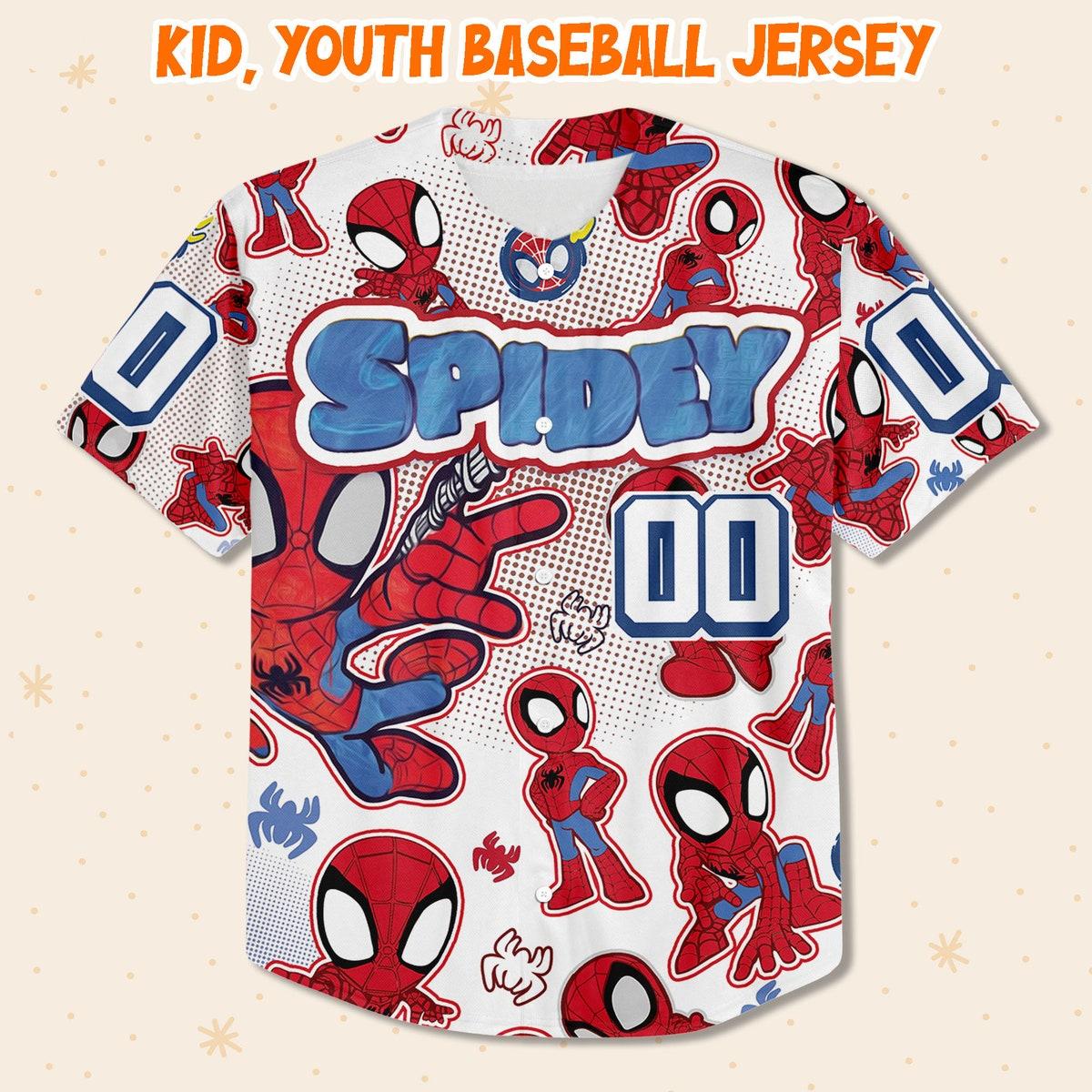 Personalize Peter Spidey And His Amazing Friend Baseball Jersey 2