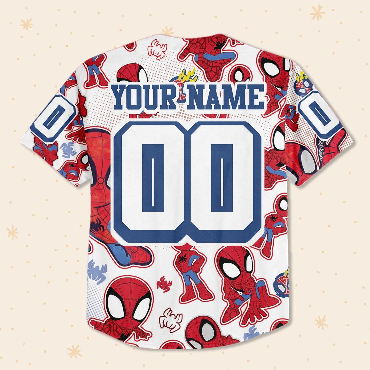 Personalize Peter Spidey And His Amazing Friend Baseball Jersey 4