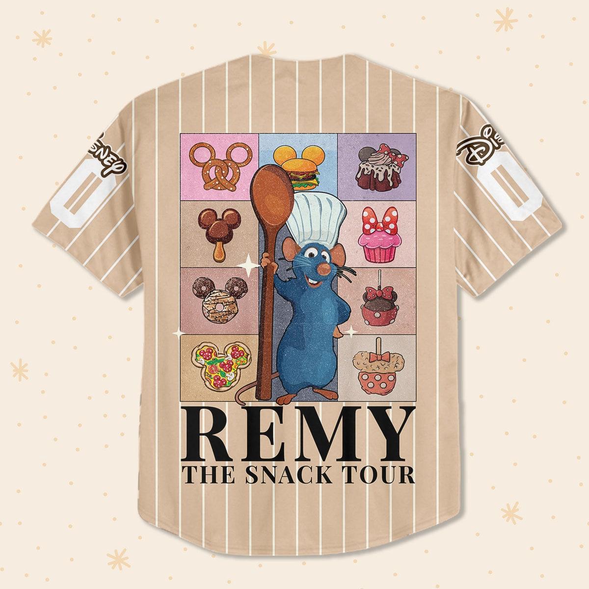 Personalize Remy The Snack Tour Disney Custom Baseball Jersey 4