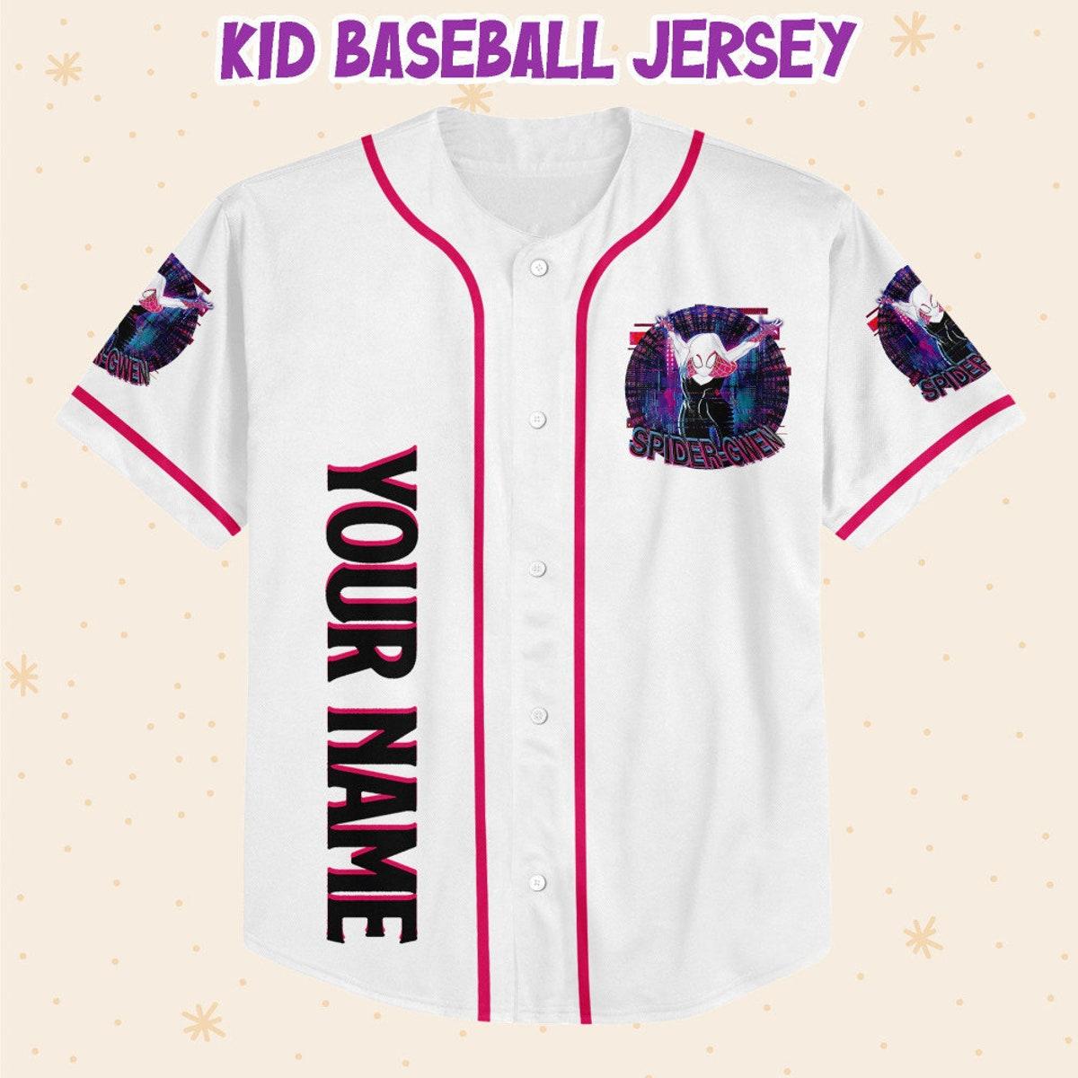 Personalize Spider Gwen Custom Disney Baseball Jersey 2