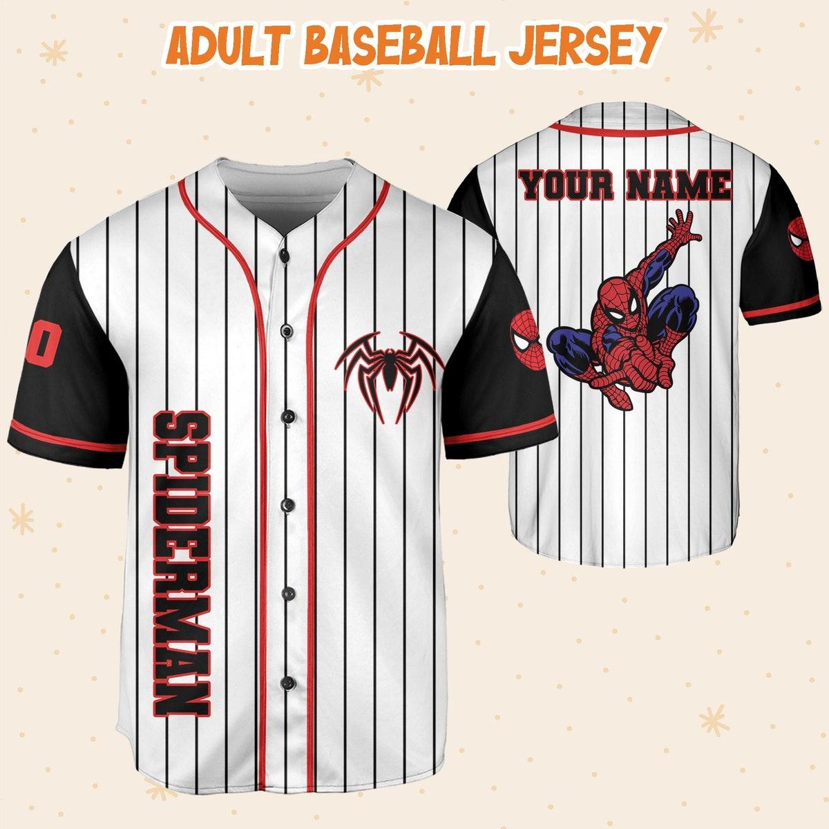 Personalize Spiderman Superhero Awesome Baseball Jersey 5