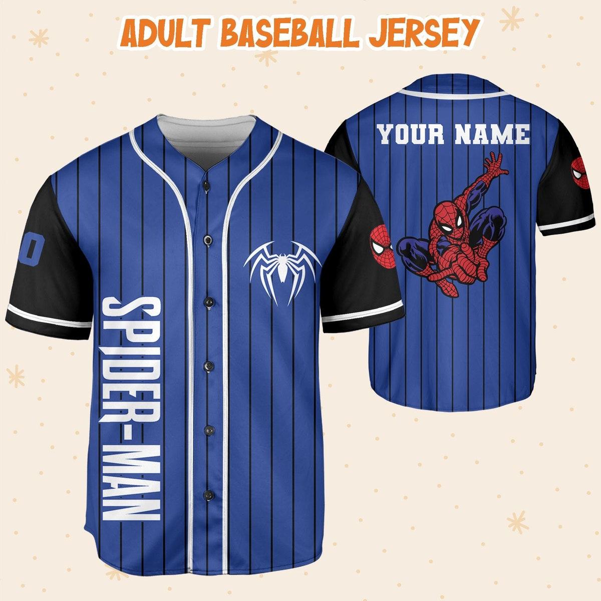 Personalize Spiderman Superhero Awesome Baseball Jersey 5