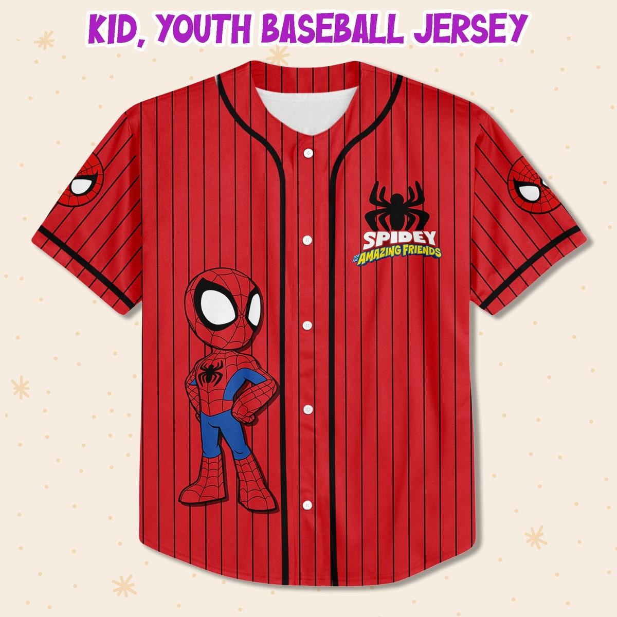 Personalize Spidey And His Amazing Friends Baseball Jersey 2