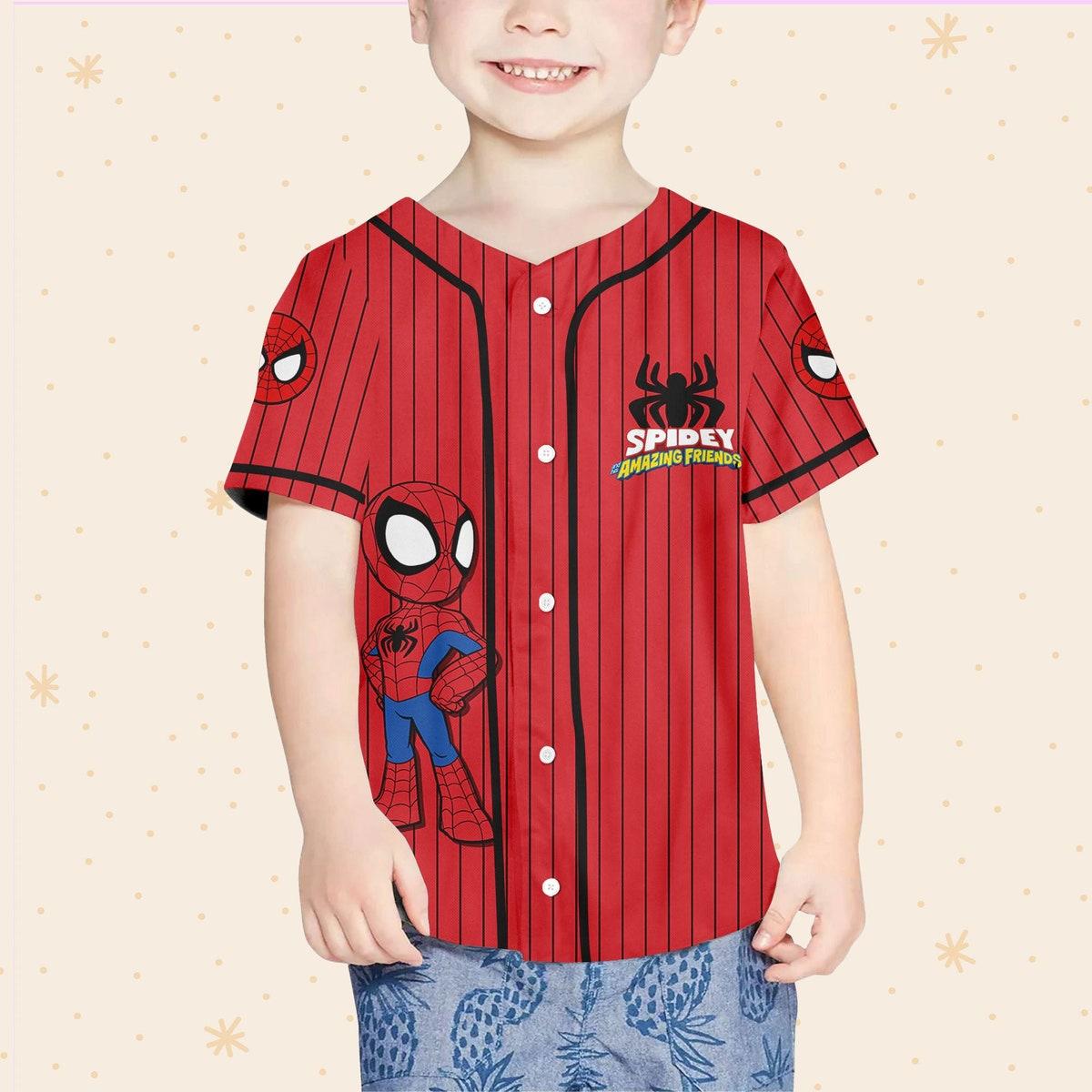 Personalize Spidey And His Amazing Friends Baseball Jersey 4