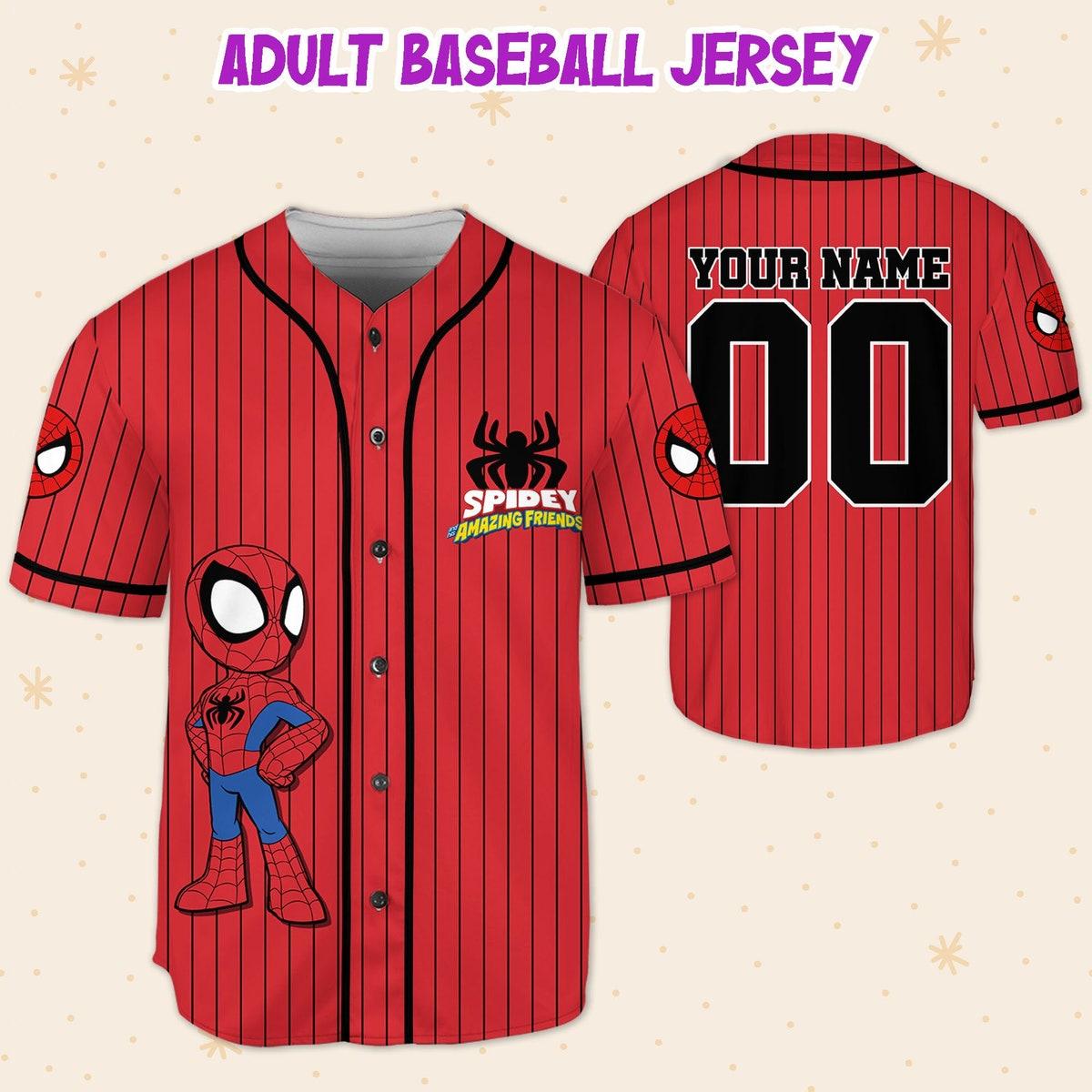 Personalize Spidey And His Amazing Friends Baseball Jersey 5