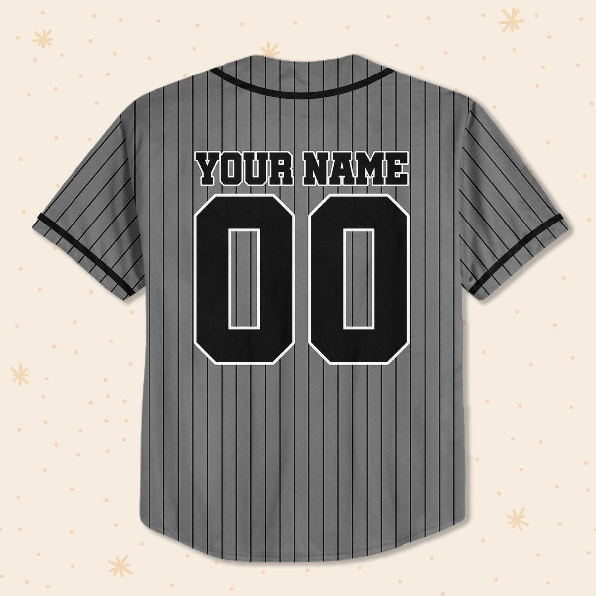 Personalize Spidey And His Amazing Friends Black Grey Baseball Jersey 3