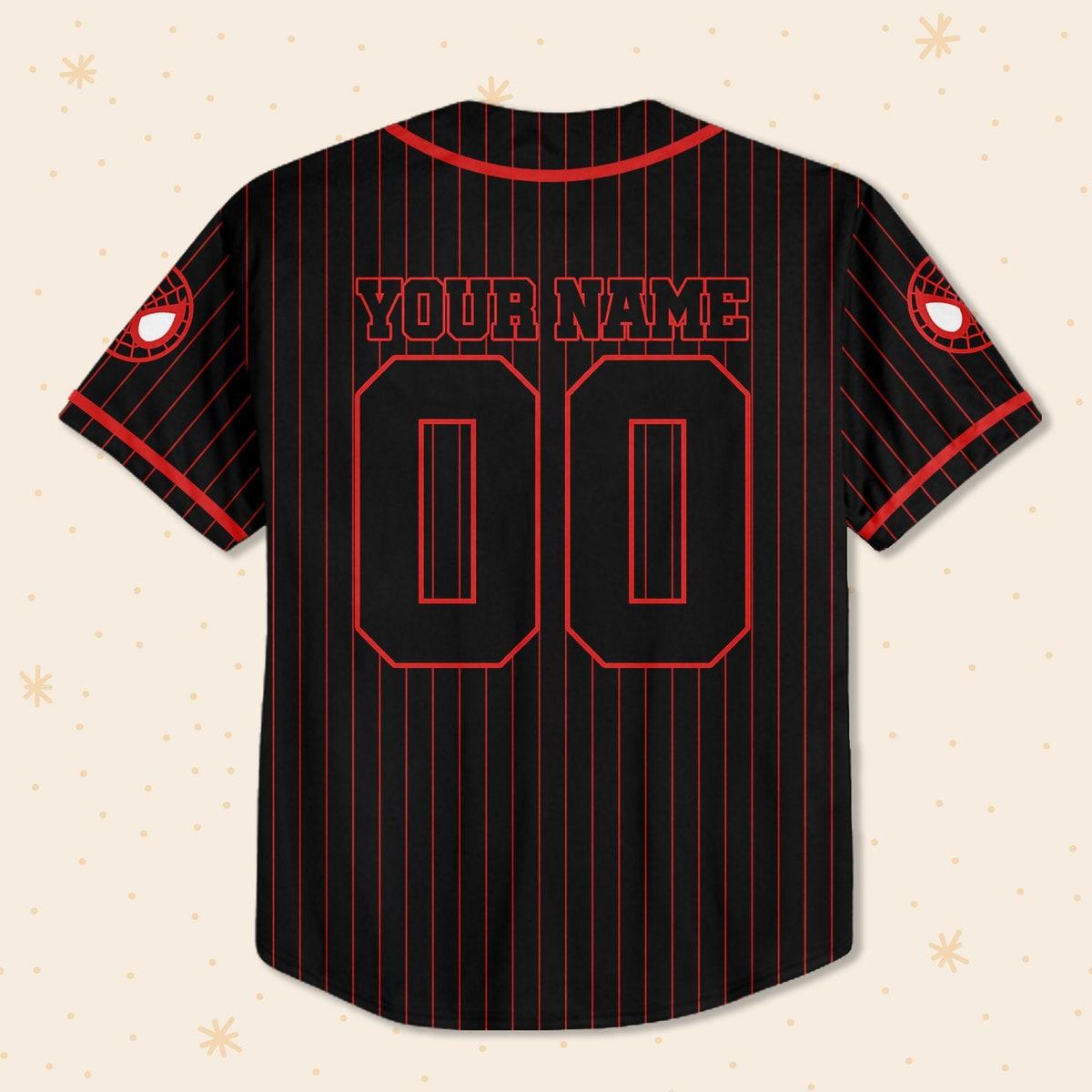 Personalize Spidey And His Amazing Friends Miles Morales Baseball Jersey 3