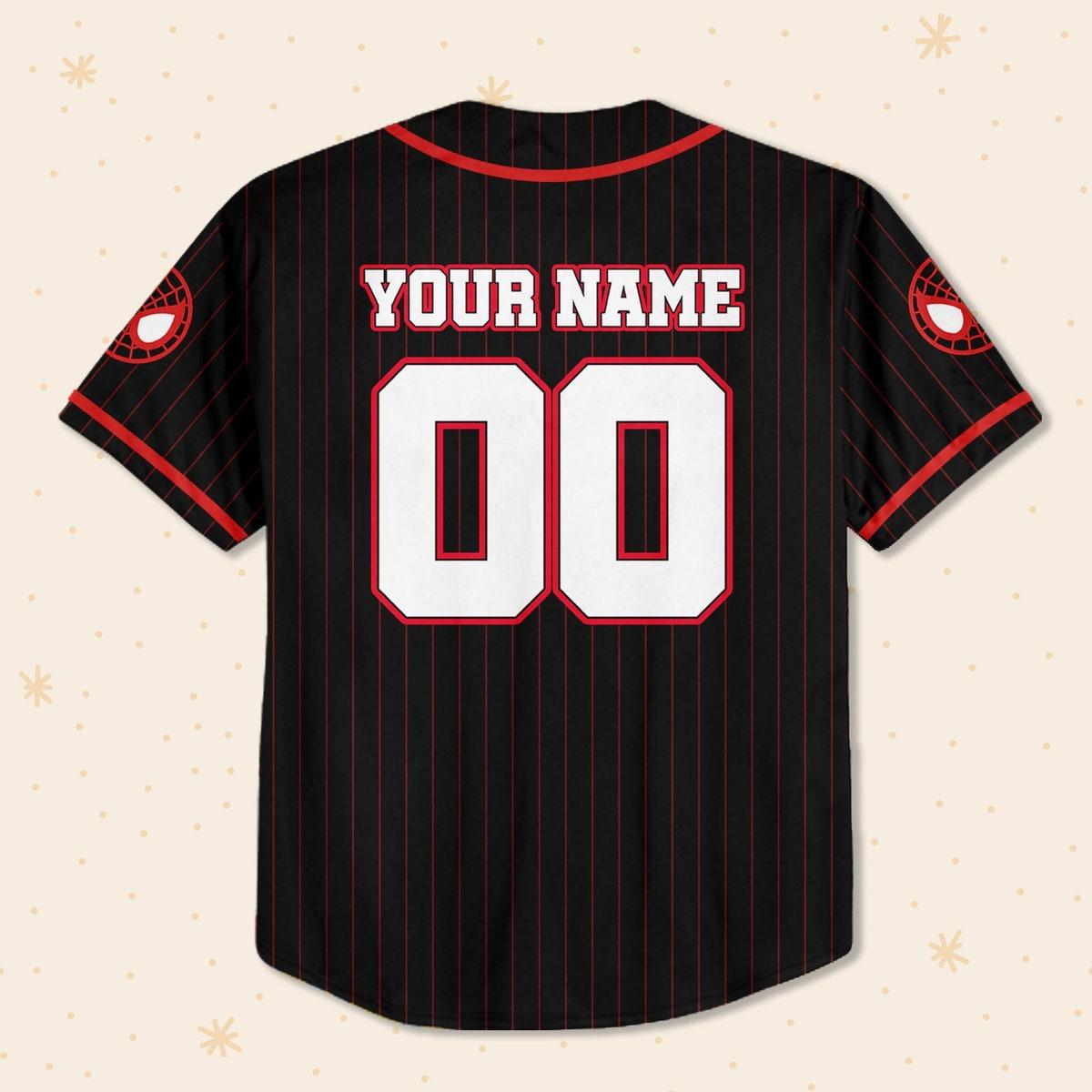 Personalize Spidey And His Amazing Friends Miles Morales Baseball Jersey 3